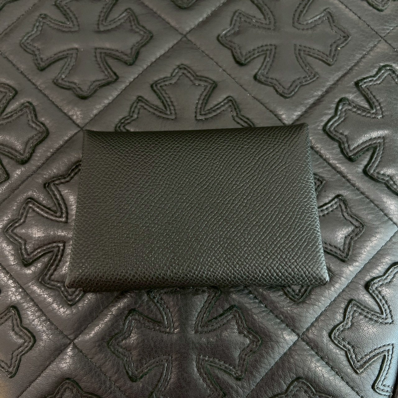 HERMES Calvi Duo Card Case 