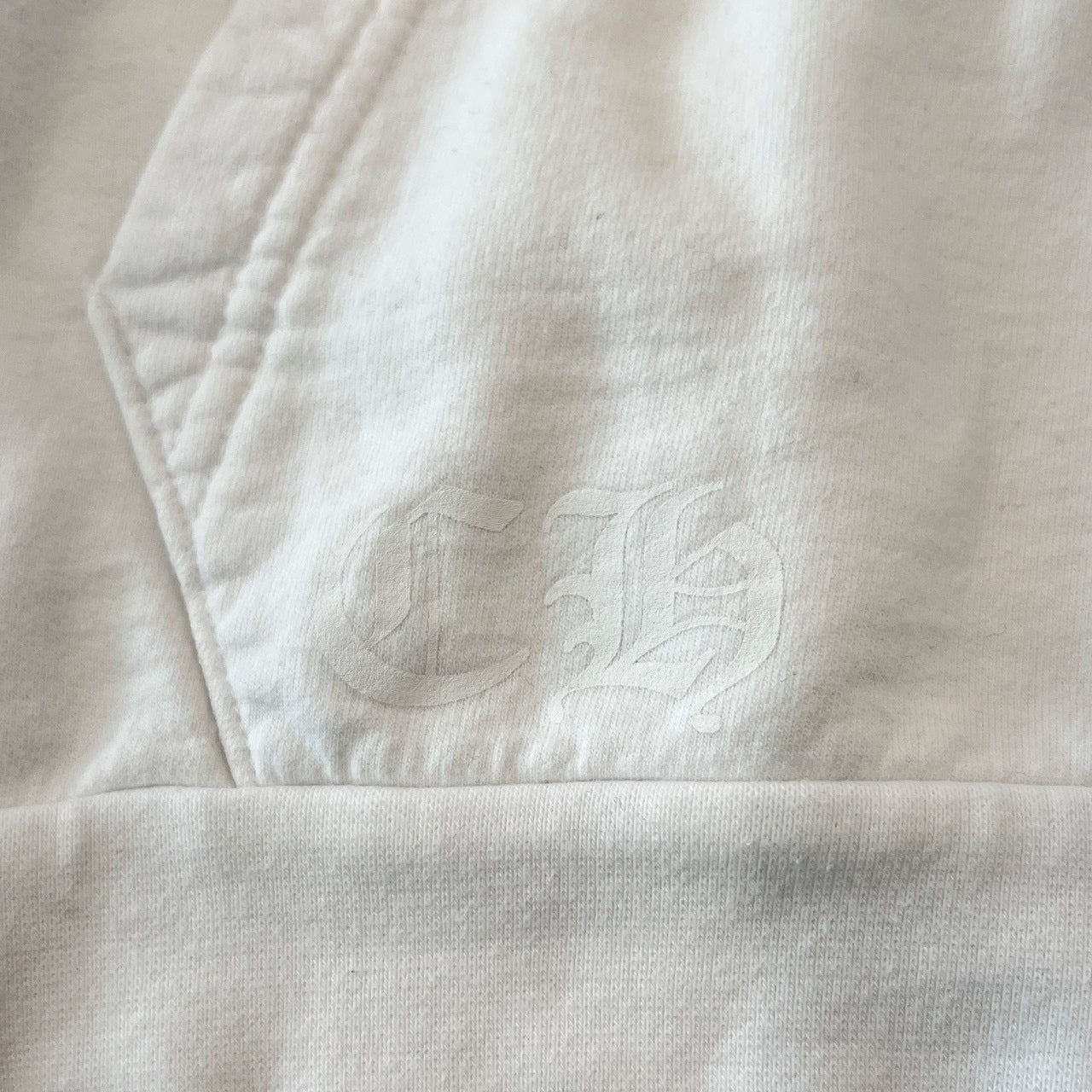 CHROME HEARTS Floral Cross Horseshoe Zip Up Hoodie Size L クロムハーツ フローラルクロス ホースシュー ジップアップフーディ サイズL