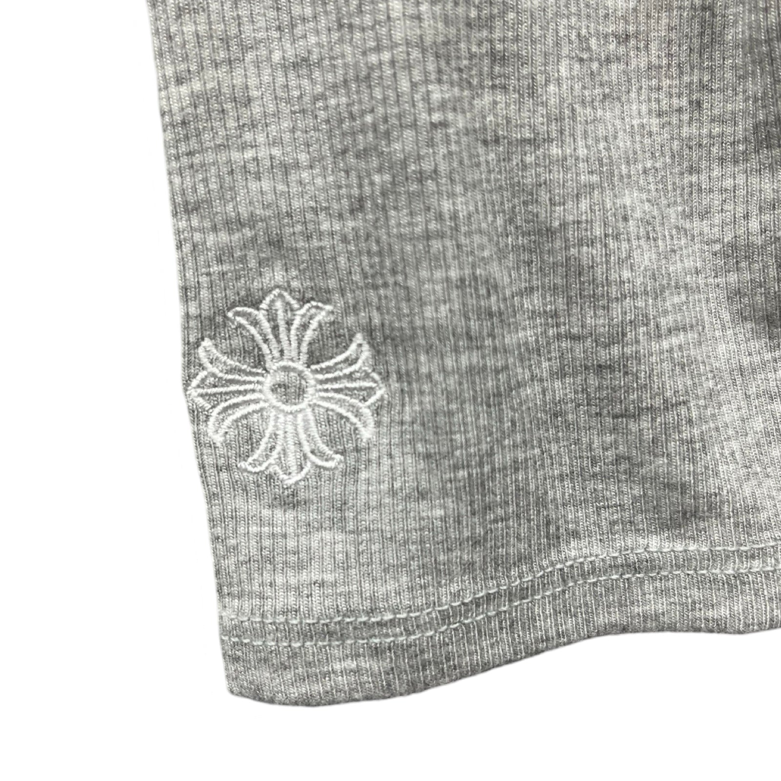 CHROME HEARTS Y NOT Slim Fit CH Logo Embroidery Thermal Rayon L/S Tee Size S