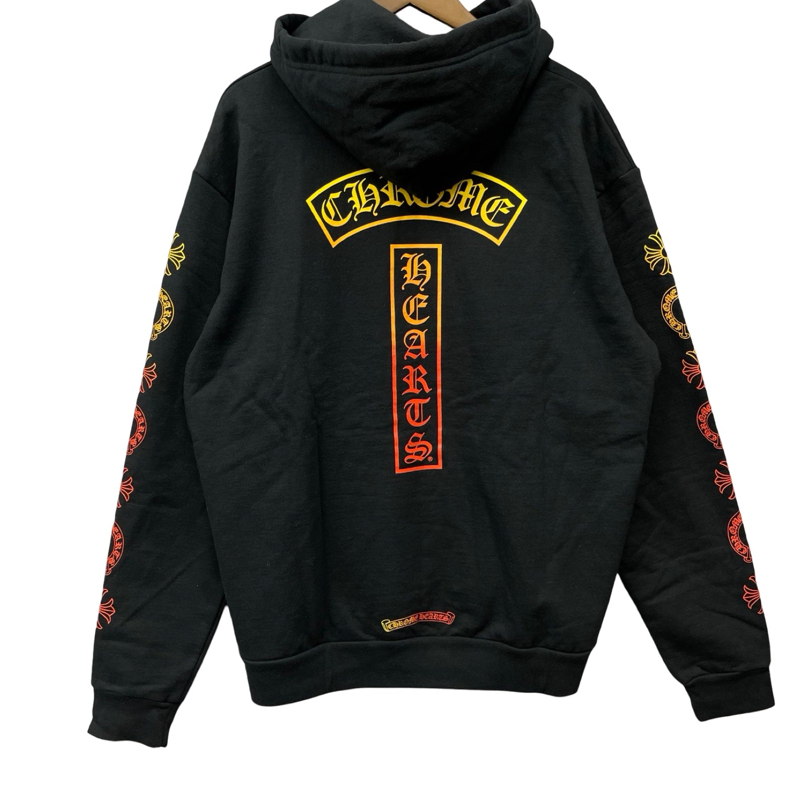 CHROME HEARTS Gradient Logo Pullover Hoodie Size M