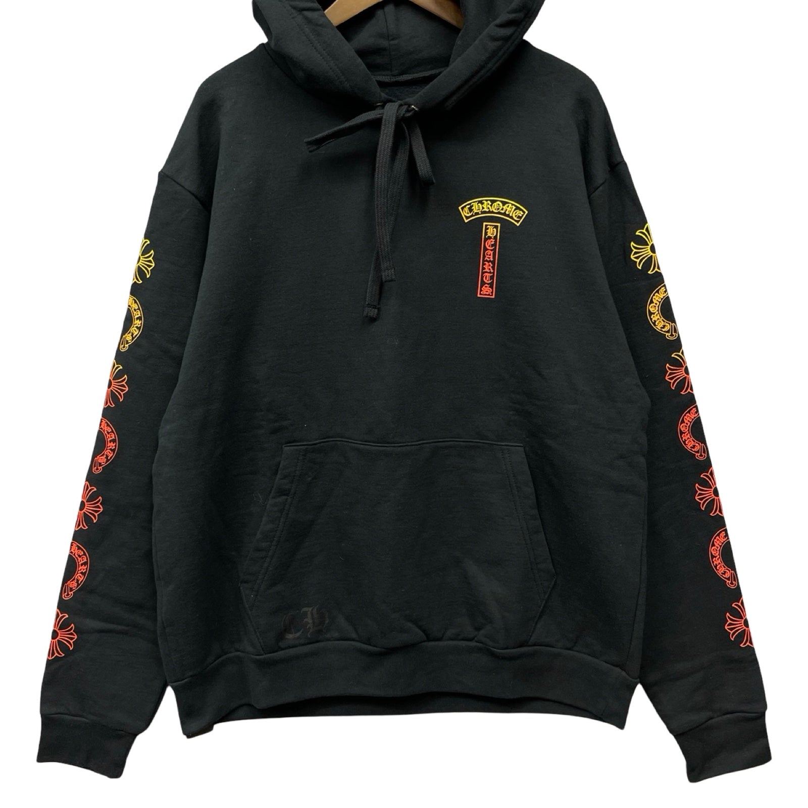 CHROME HEARTS Gradient Logo Pullover Hoodie Size M
