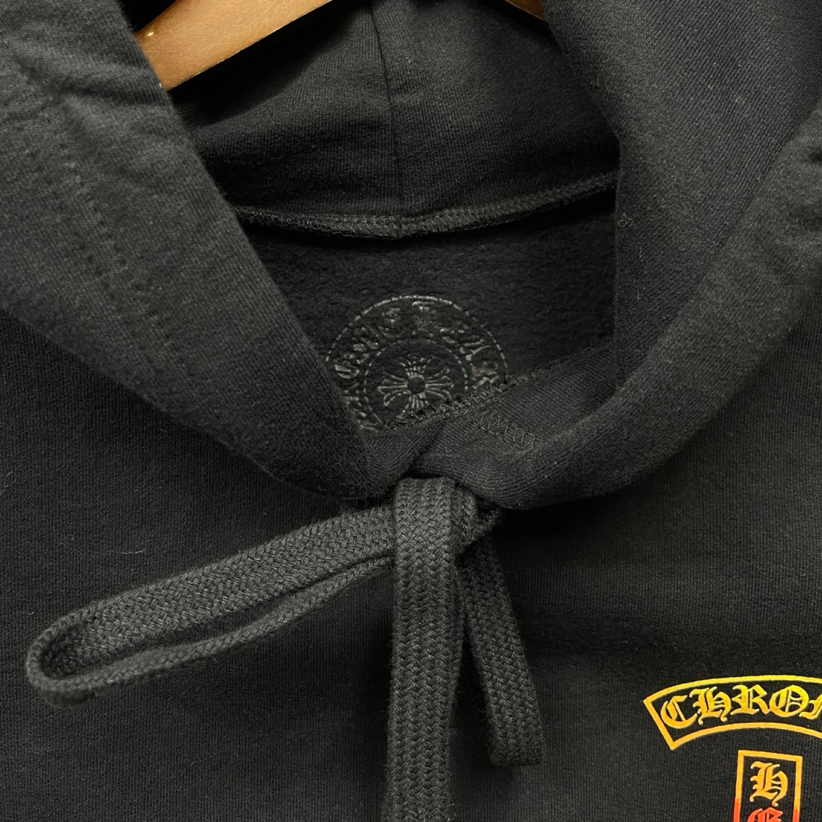 CHROME HEARTS Gradient Logo Pullover Hoodie Size M