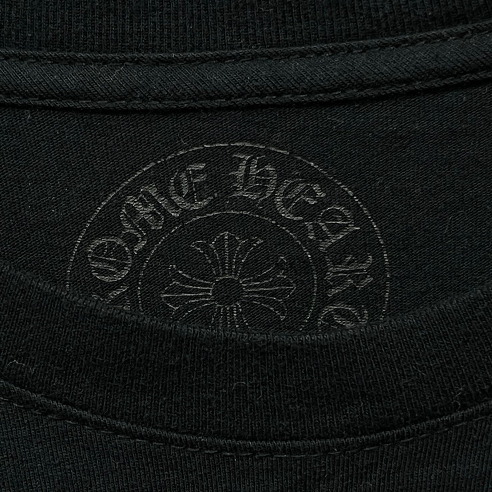 CHROME HEARTS Back FUCK YOU Horseshoe Long Sleeve Tee Size L