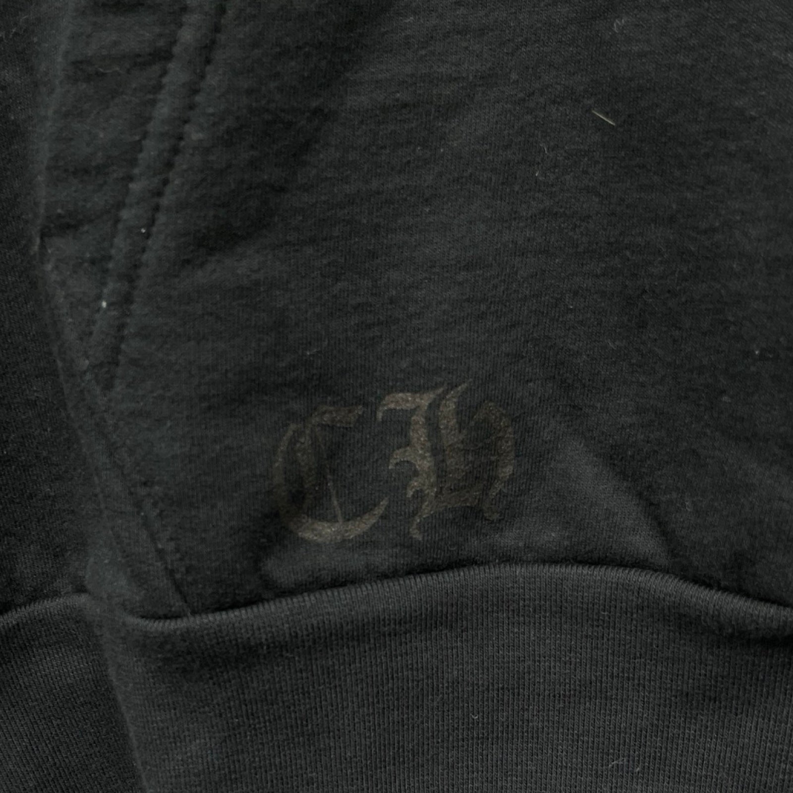 CHROME HEARTS Gradient Logo Pullover Hoodie Size M