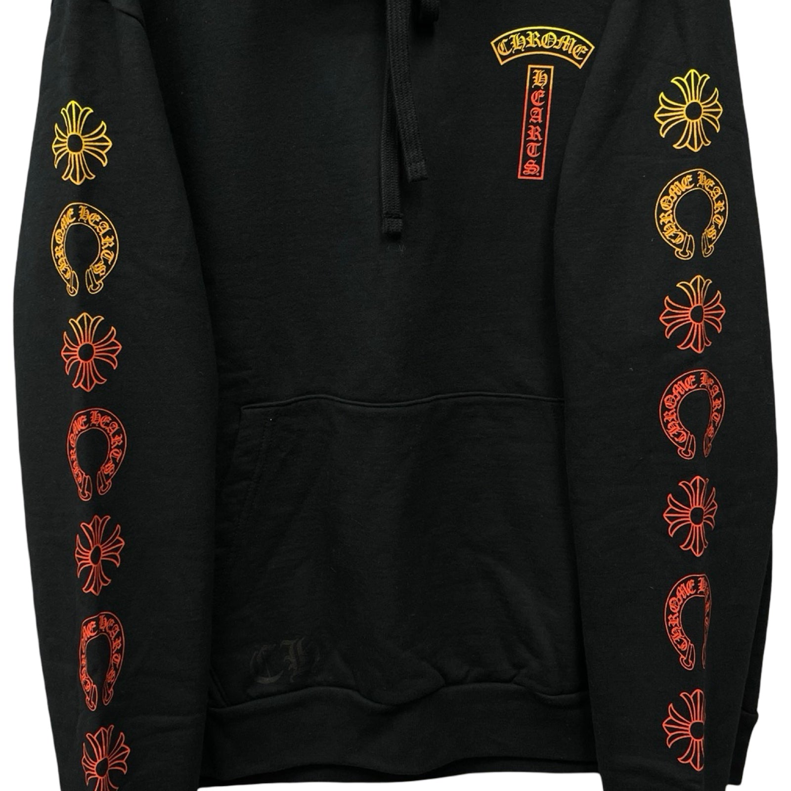 CHROME HEARTS Gradient Logo Pullover Hoodie Size M
