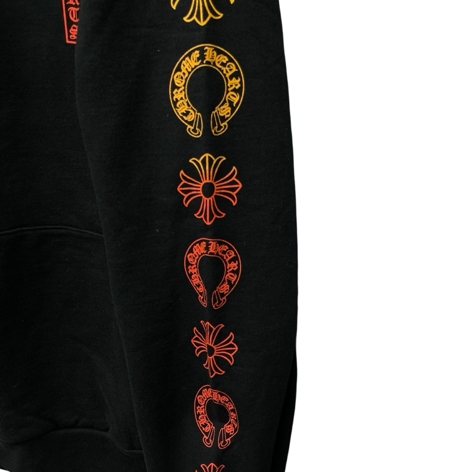 CHROME HEARTS Gradient Logo Pullover Hoodie Size M