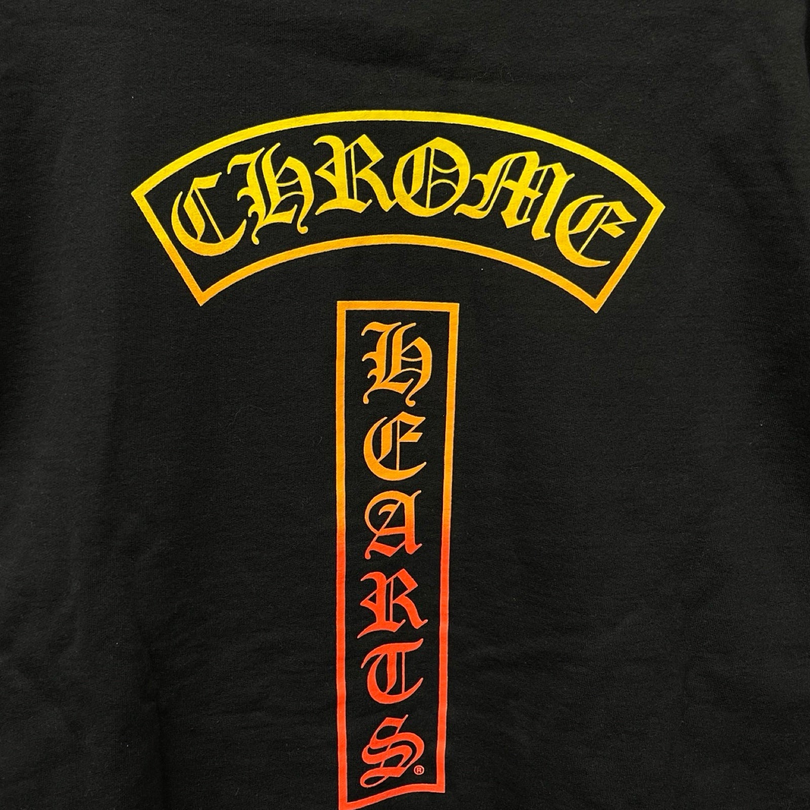 CHROME HEARTS Gradient Logo Pullover Hoodie Size M