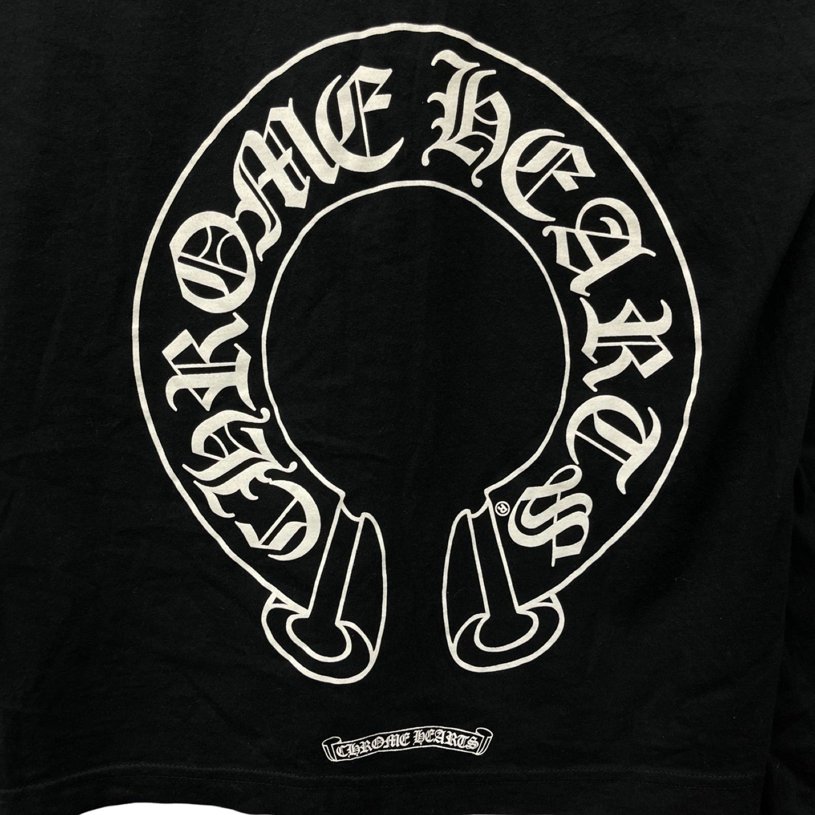 CHROME HEARTS Back FUCK YOU Horseshoe Long Sleeve Tee Size L