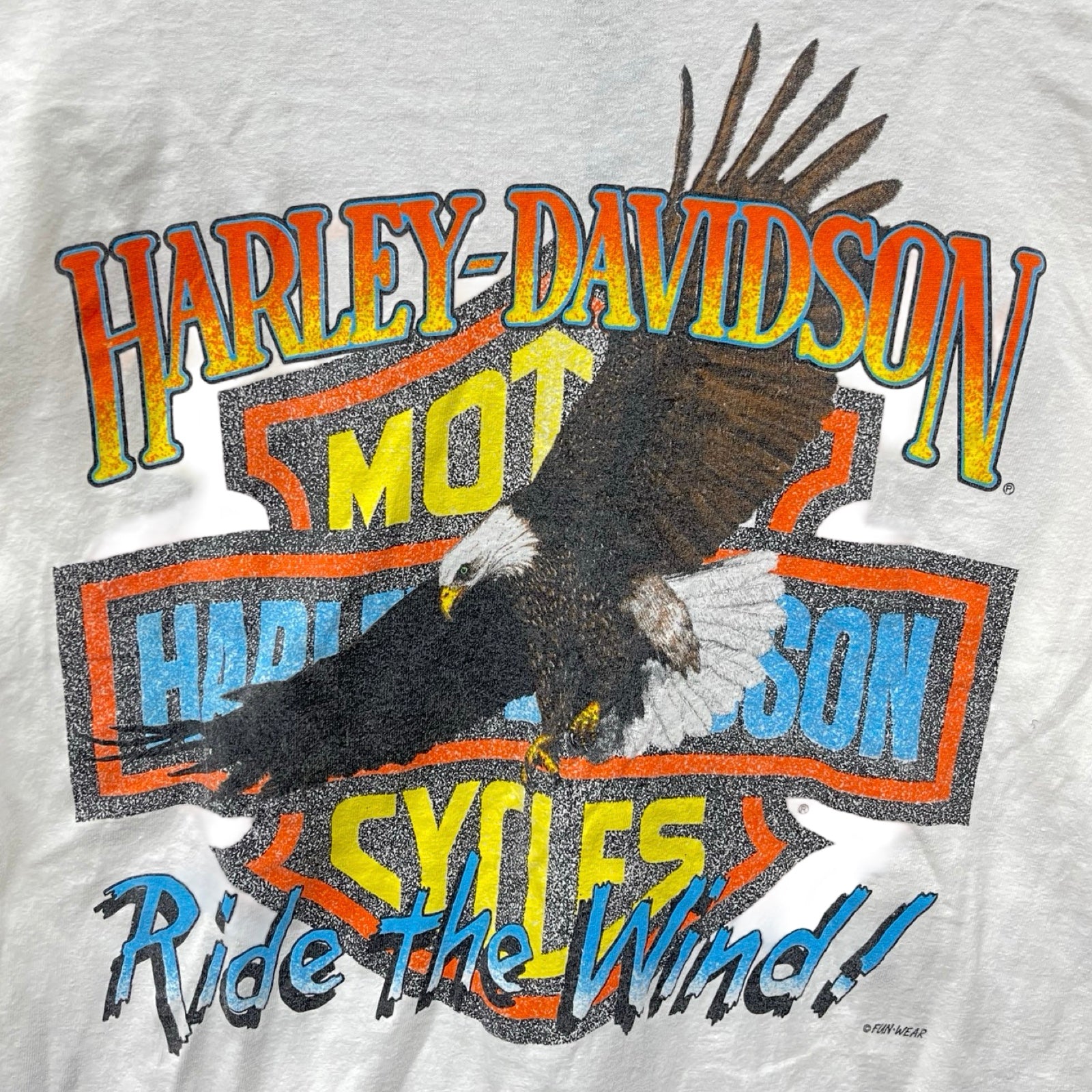 Vintage 00's Harley-Davidson "RIDE THE WIND" Turtle Neck L/S Tee Size M