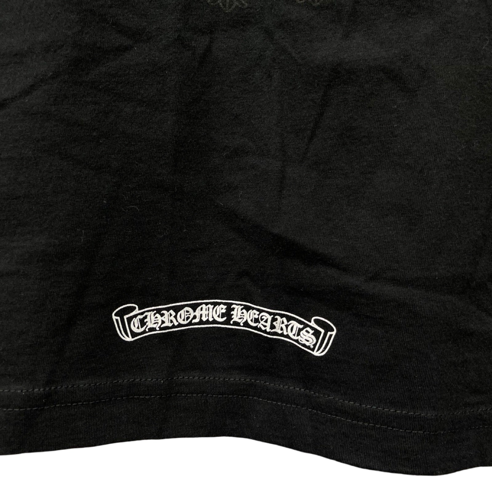 CHROME HEARTS CH Plus Vertical Logo Long Sleeve Tee Size XL