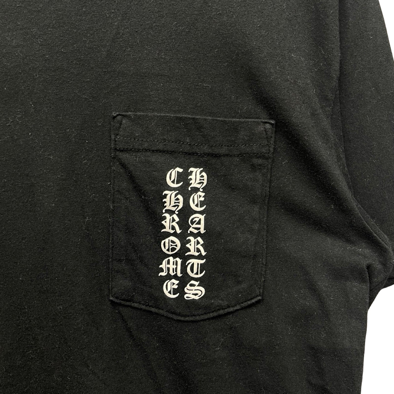 CHROME HEARTS Vertical Logo Horseshoe Tee Size M