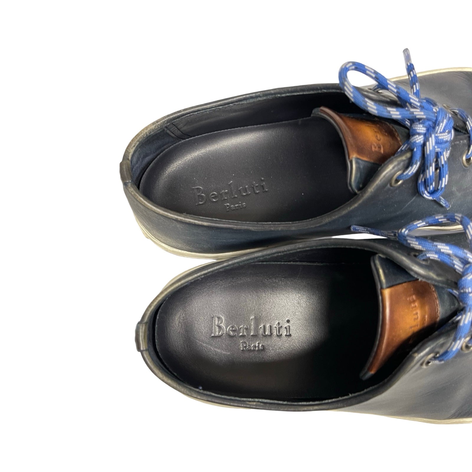 Berluti MATTEO 3-Eyelet Venezia Leather Sneakers D499K Size 8 1/2