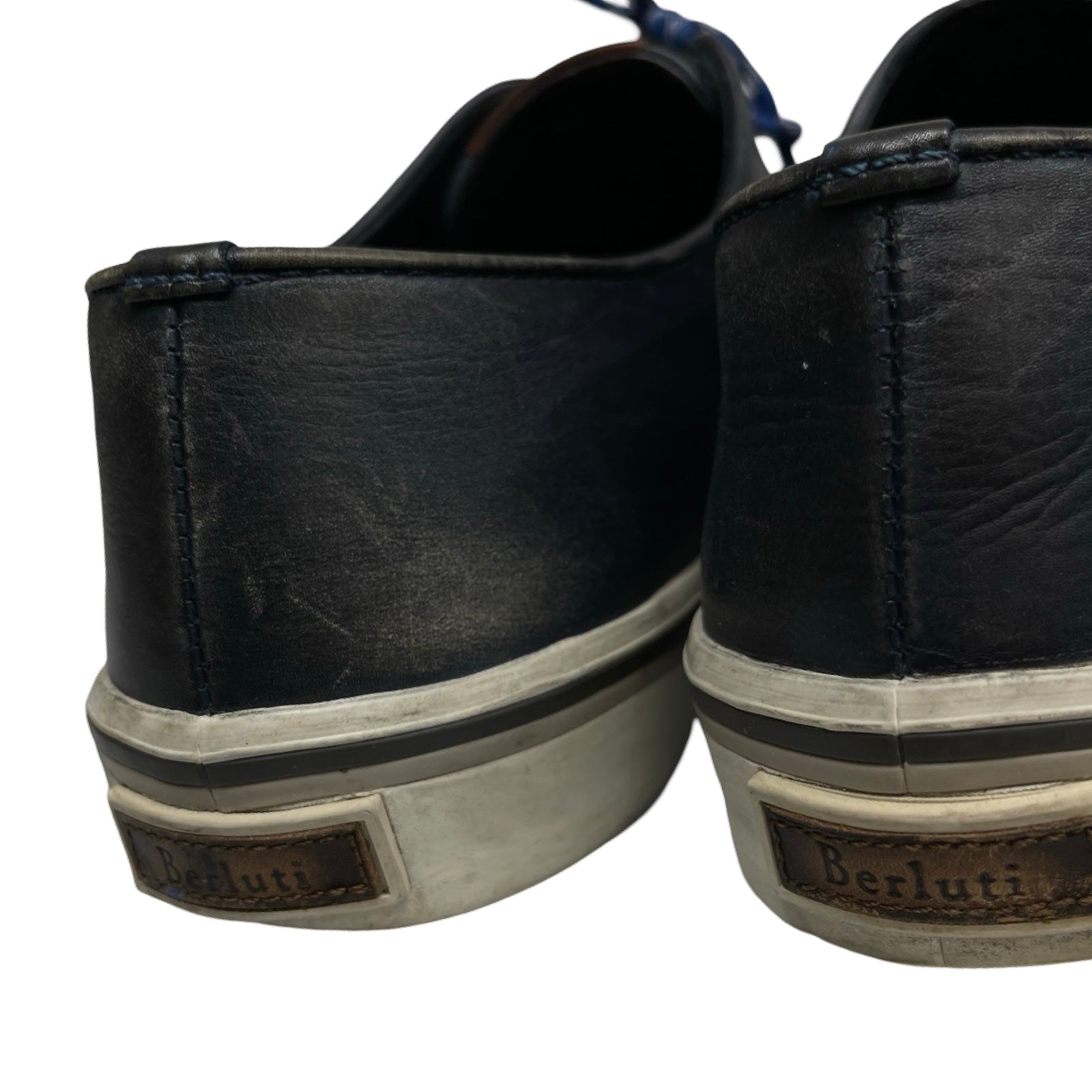 Berluti MATTEO 3-Eyelet Venezia Leather Sneakers D499K Size 8 1/2