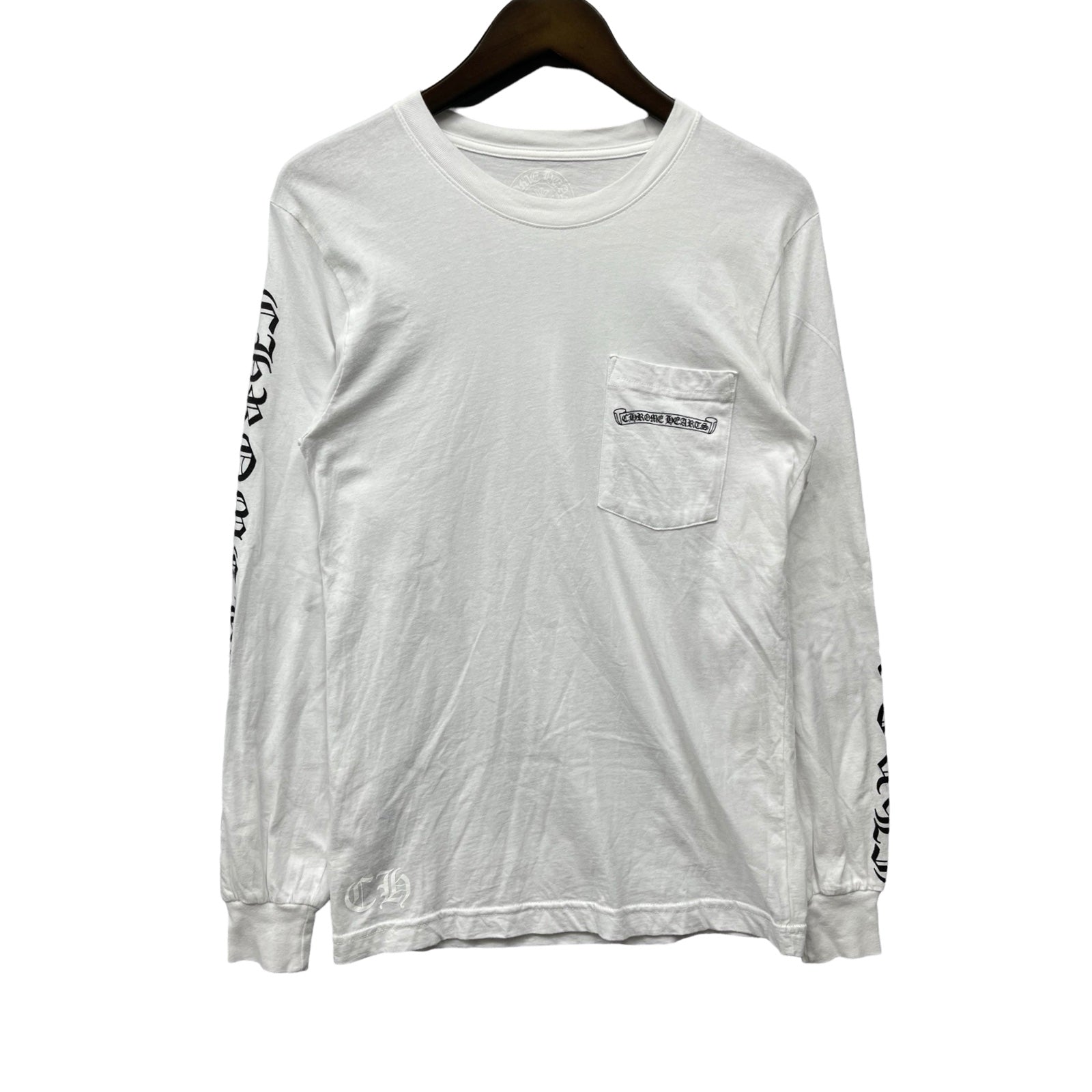 CHROME HEARTS Back Scroll Label Logo Long Sleeve Tee Size S