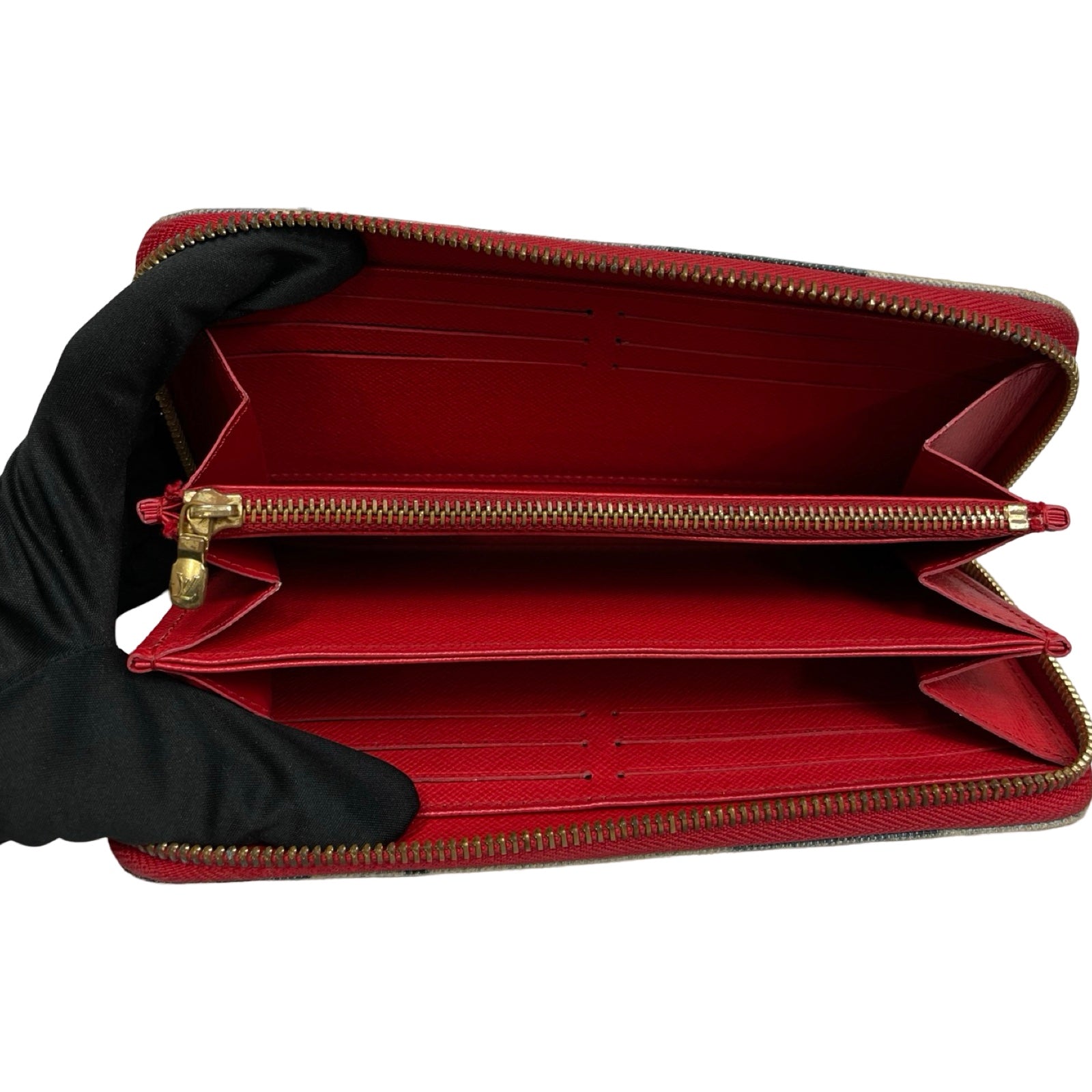 LOUIS VUITTON 2020SS Monogram Denim Square Patch Work Zippy Wallet M44938