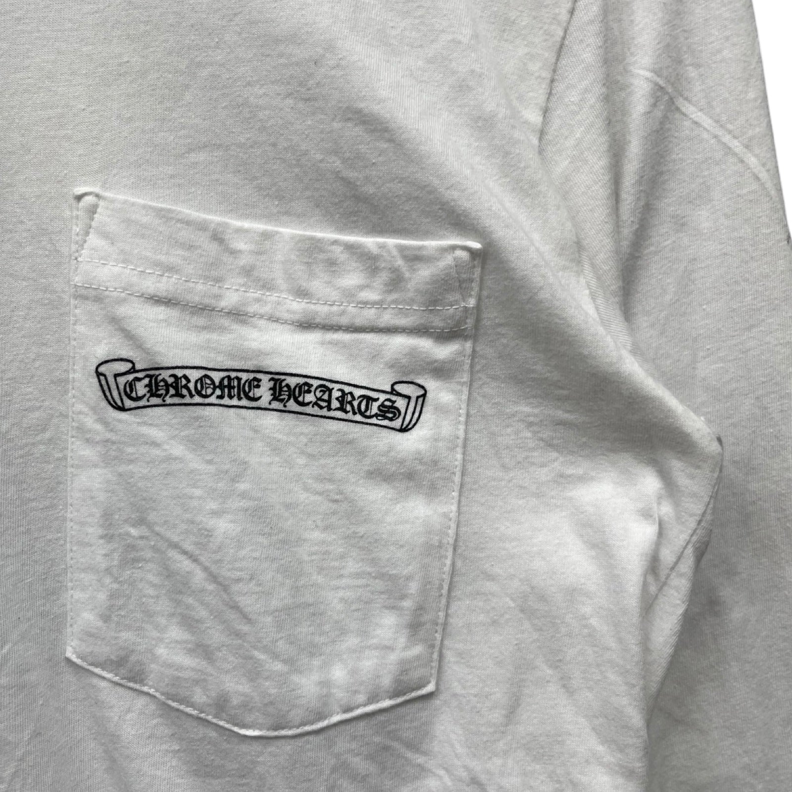 CHROME HEARTS Back Scroll Label Logo Long Sleeve Tee Size S