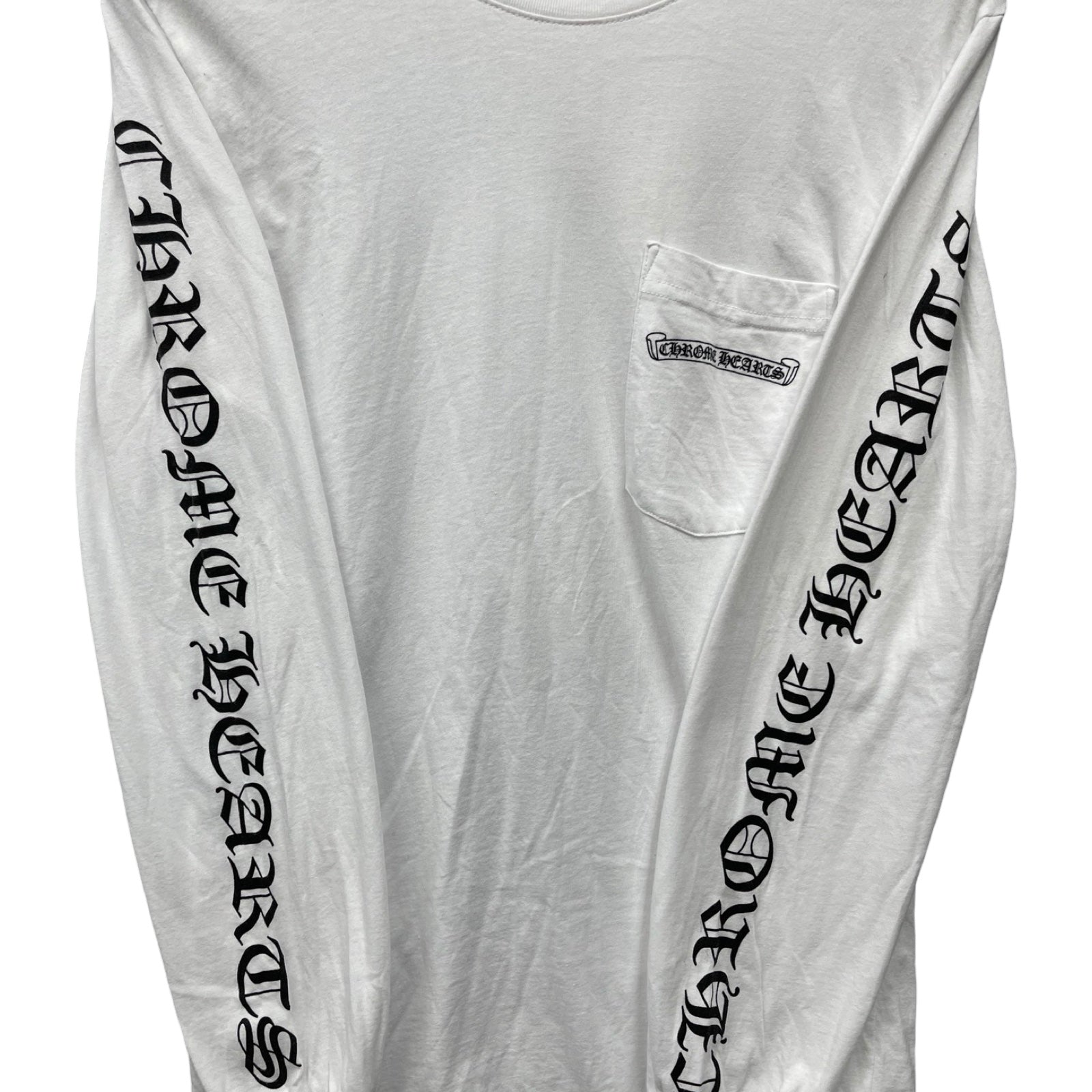 CHROME HEARTS Back Scroll Label Logo Long Sleeve Tee Size S