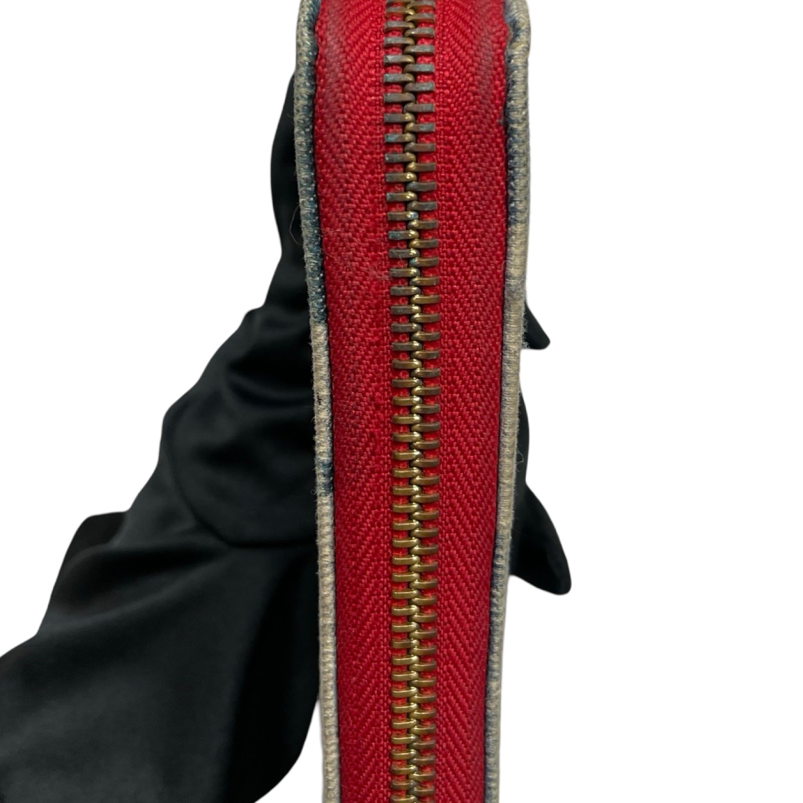 LOUIS VUITTON 2020SS Monogram Denim Square Patch Work Zippy Wallet M44938