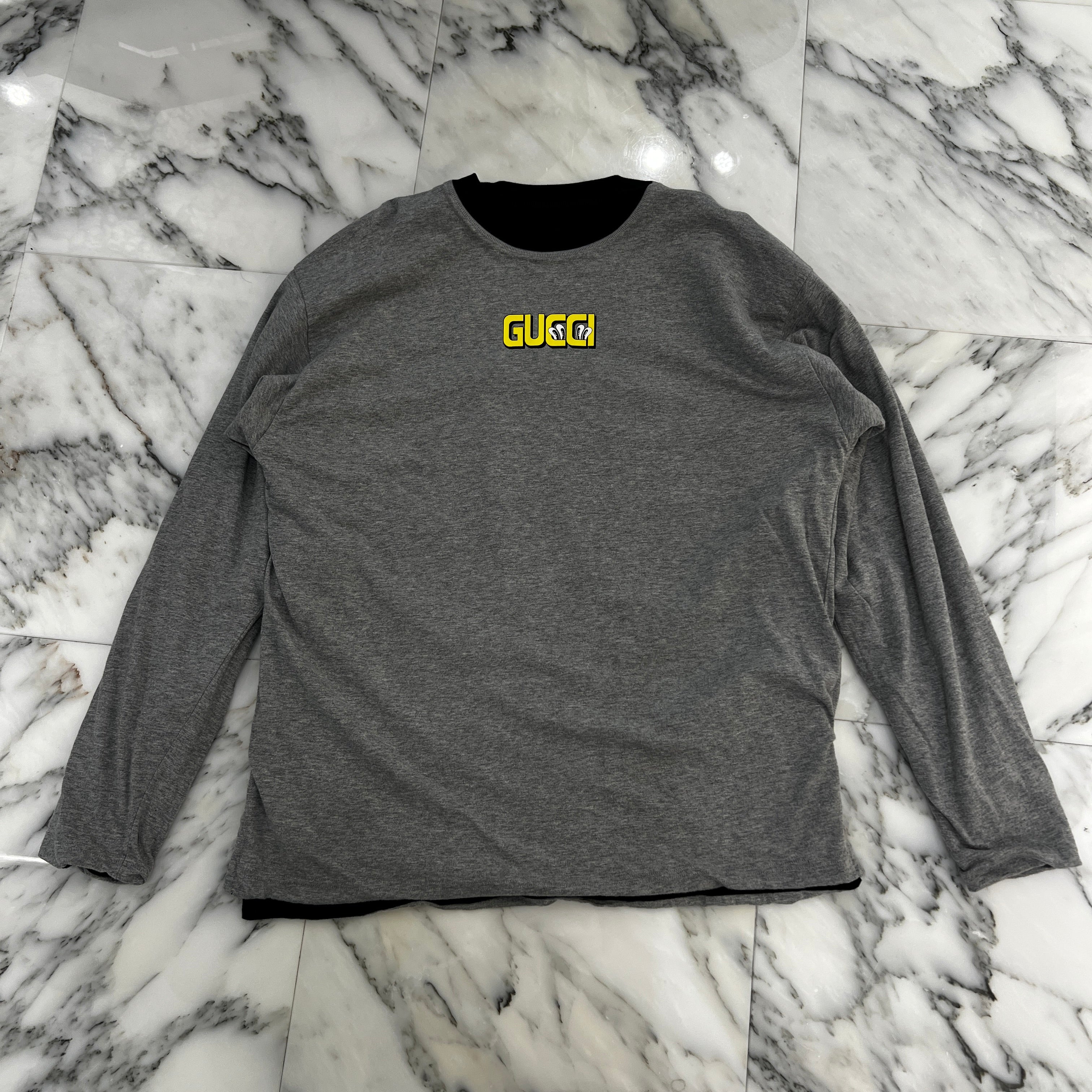 GUCCI 2025SS Reversible Cotton Jersey Tee 785221 XJGII Size S グッチ リバーシブル コットン ジャージー Tシャツ サイズS