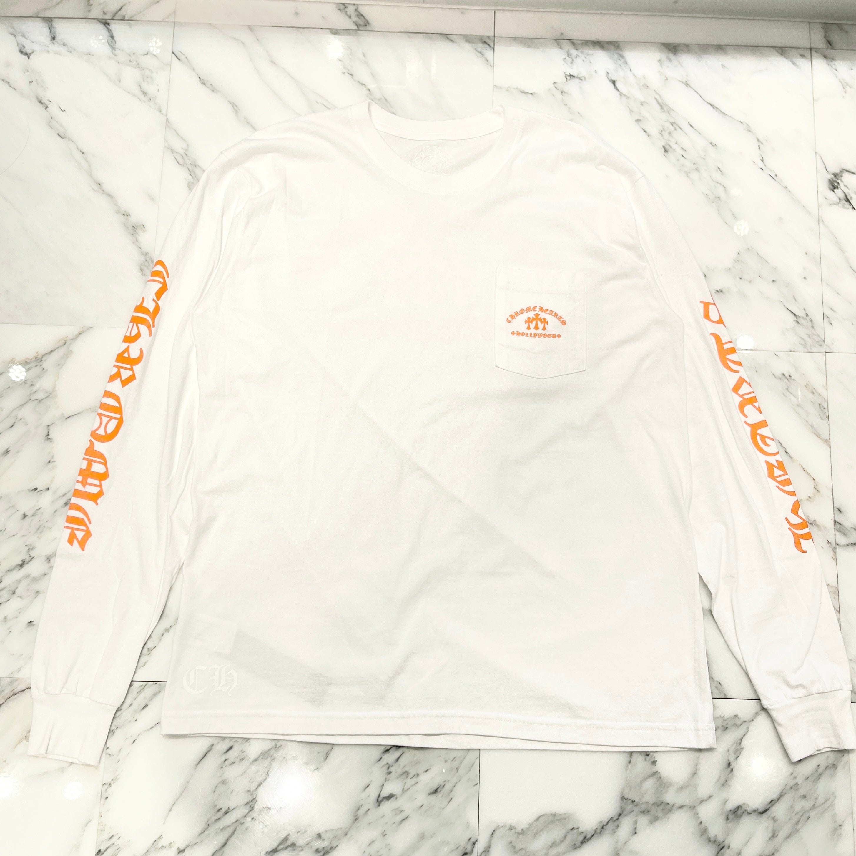 CHROME HEARTS King Taco 3 Cemetery Cross Long Sleeve Tee Size XLクロムハーツ キングタコ 3セメタリークロス ロングスリーブTシャツ サイズXL