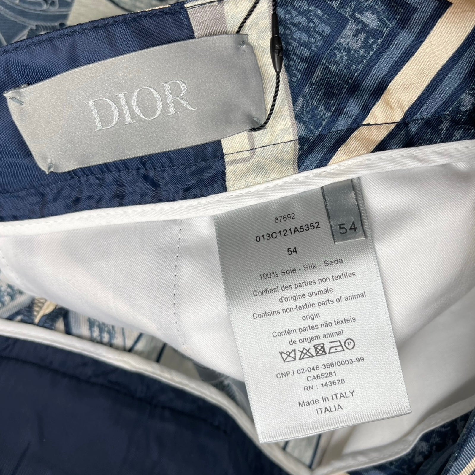 DIOR × Kenny Scharf 2021AW Bermuda Shorts 013C121A5352 Size 54