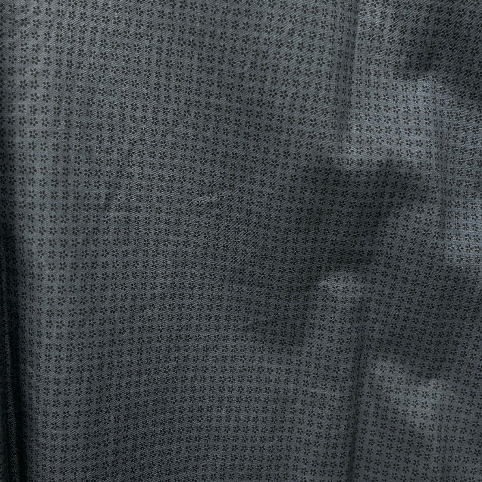 HERMES Flower Monogram Cotton Shirt Size 39-15 1/2