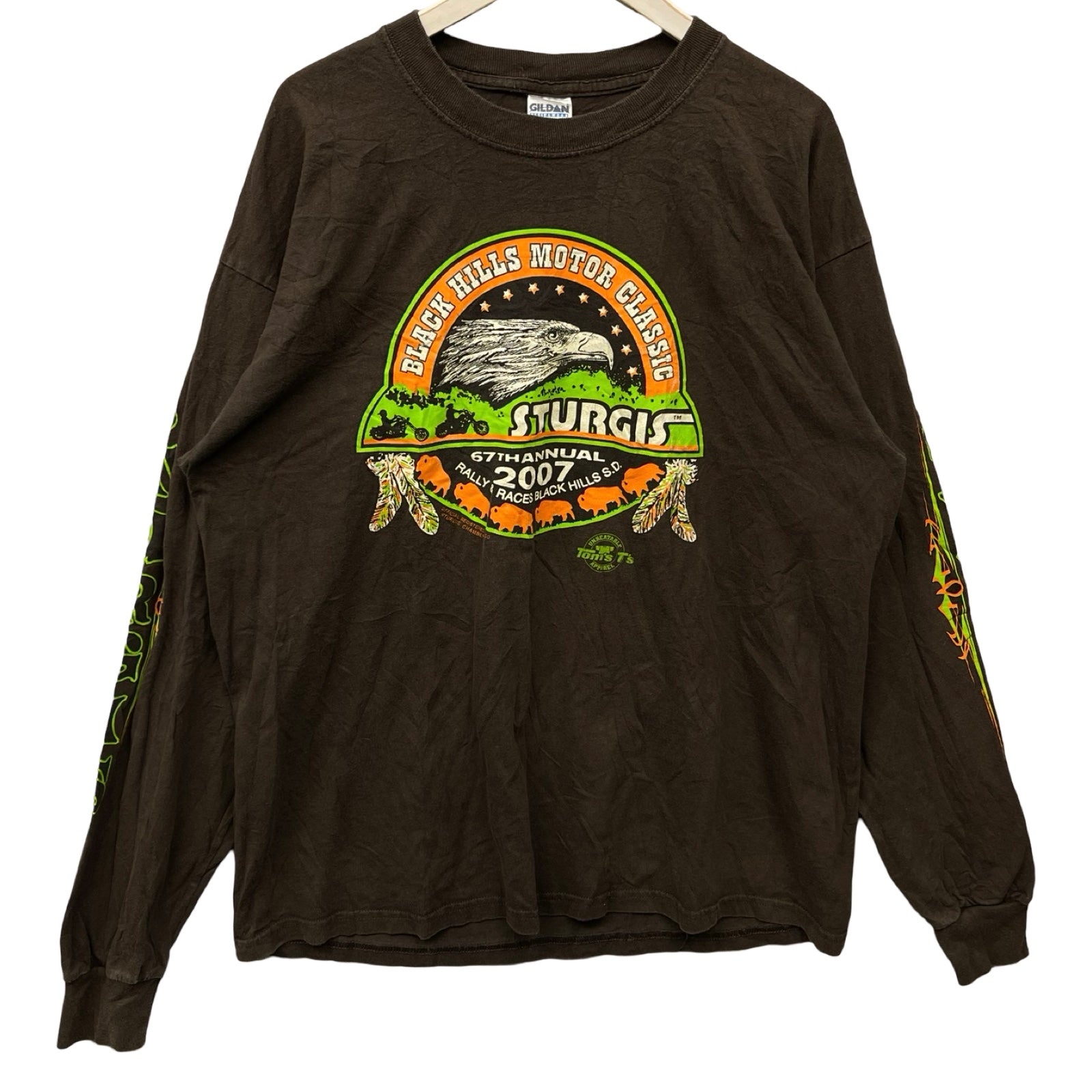 Vintage 00's BLACK HILLS MOTOR CLASSIC "STURGIS" 2007 L/S Tee Size XL