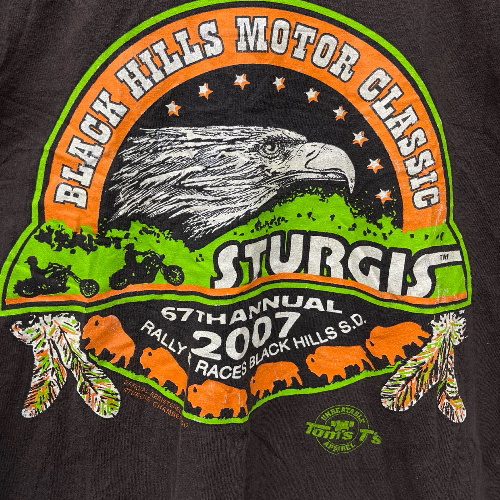 Vintage 00's BLACK HILLS MOTOR CLASSIC "STURGIS" 2007 L/S Tee Size XL
