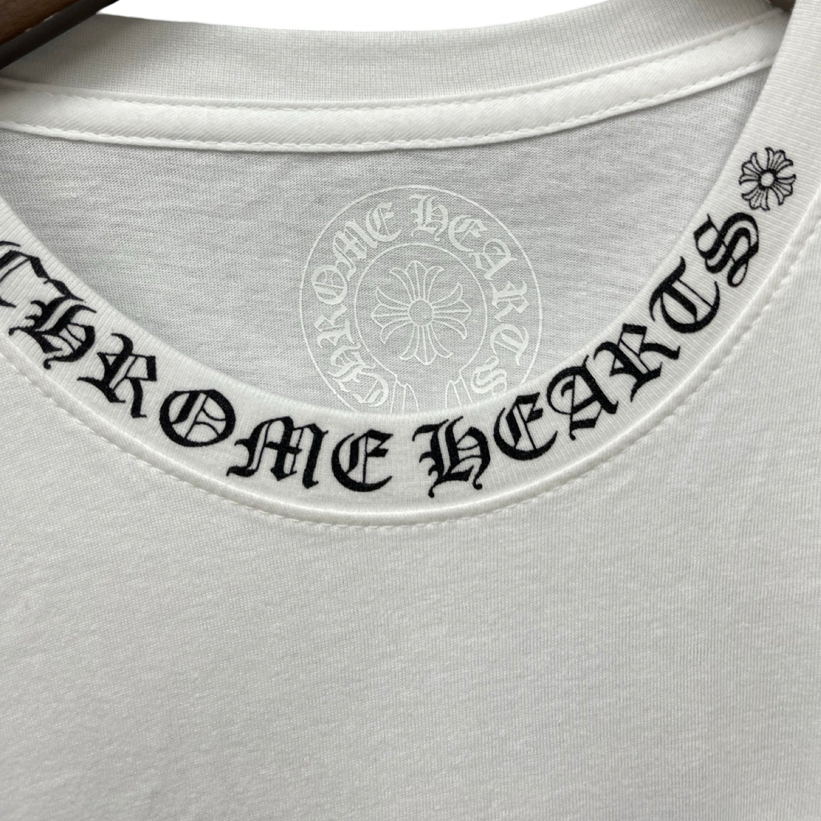 CHROME HEARTS Neck Logo Gradation Horseshoe Long Sleeve Tee Size M