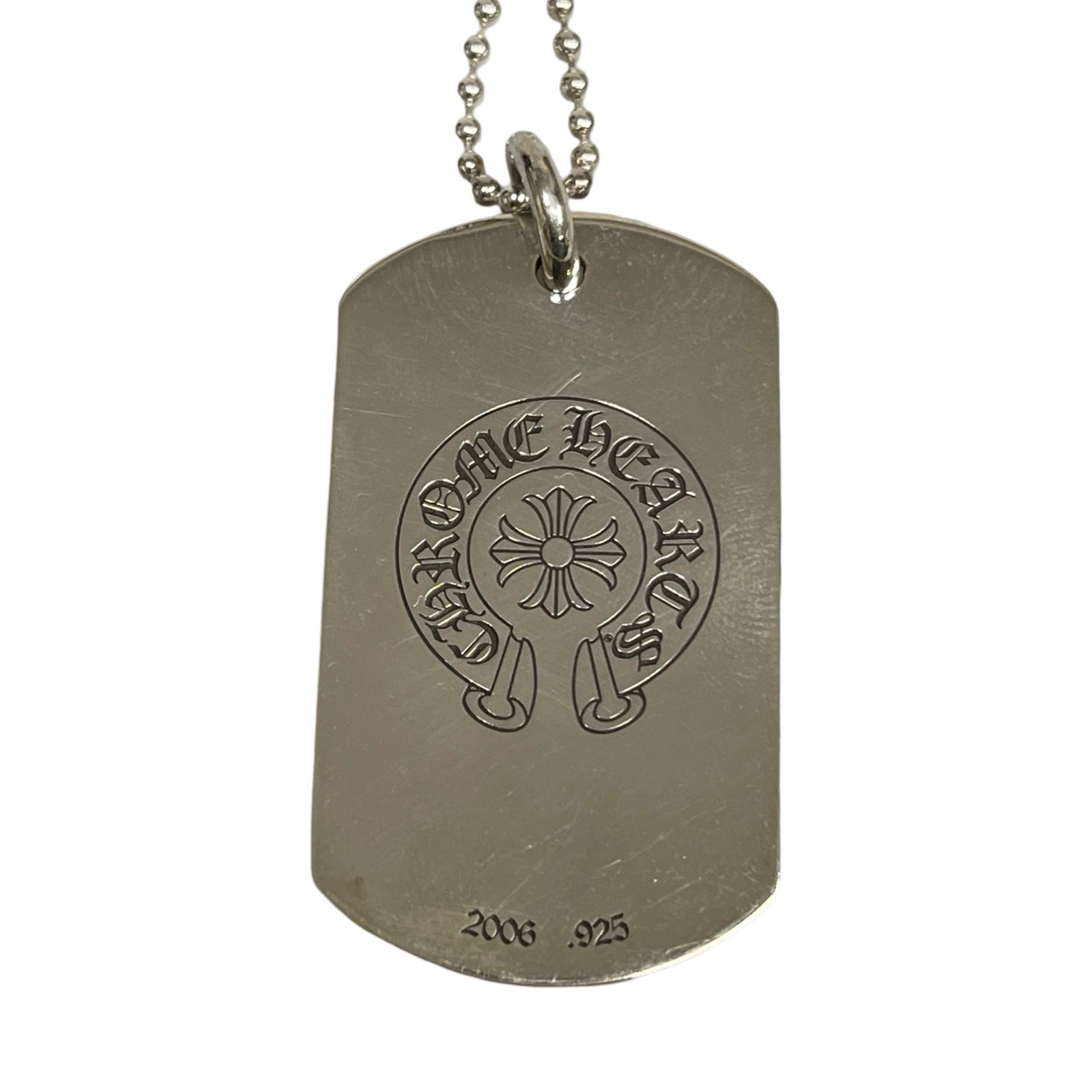 CHROME HEARTS Malibu Limited CH SHINE Dog Tag Pendent