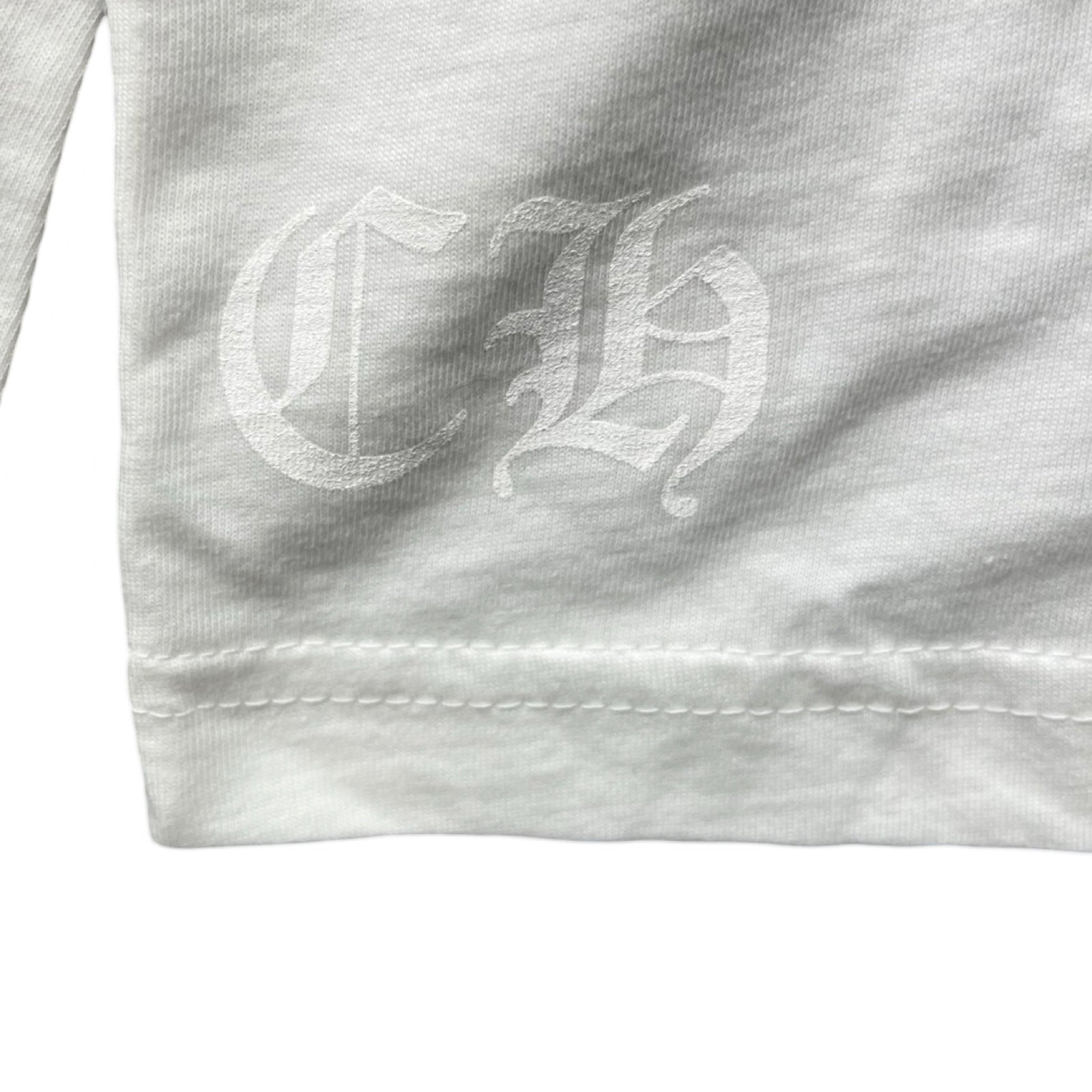 CHROME HEARTS Neck Logo Gradation Horseshoe Long Sleeve Tee Size M