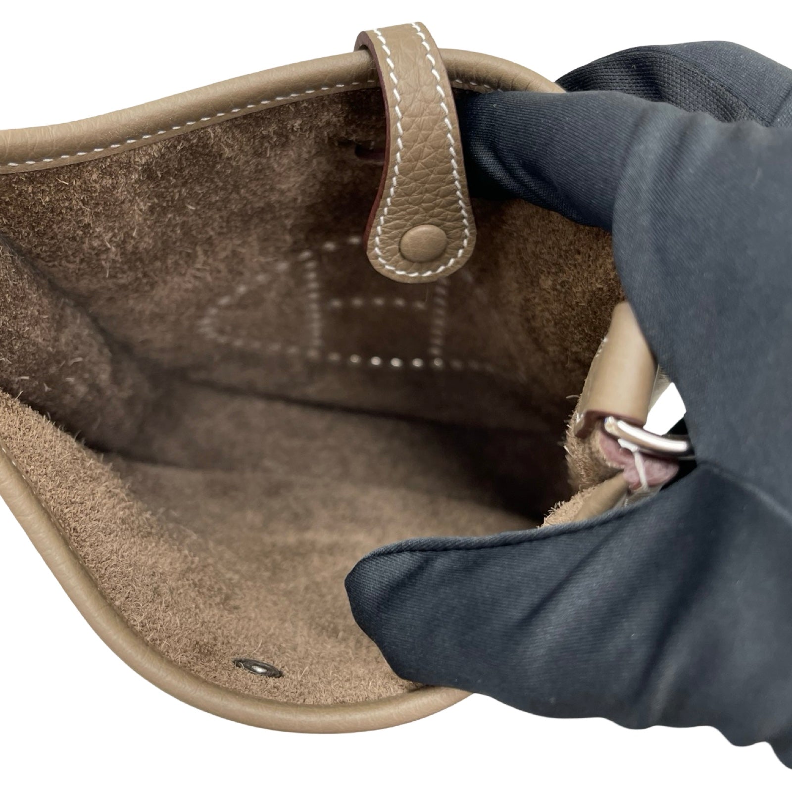 HERMES Evelyne TPM ETOUPE Shoulder Bag W刻印（2024）