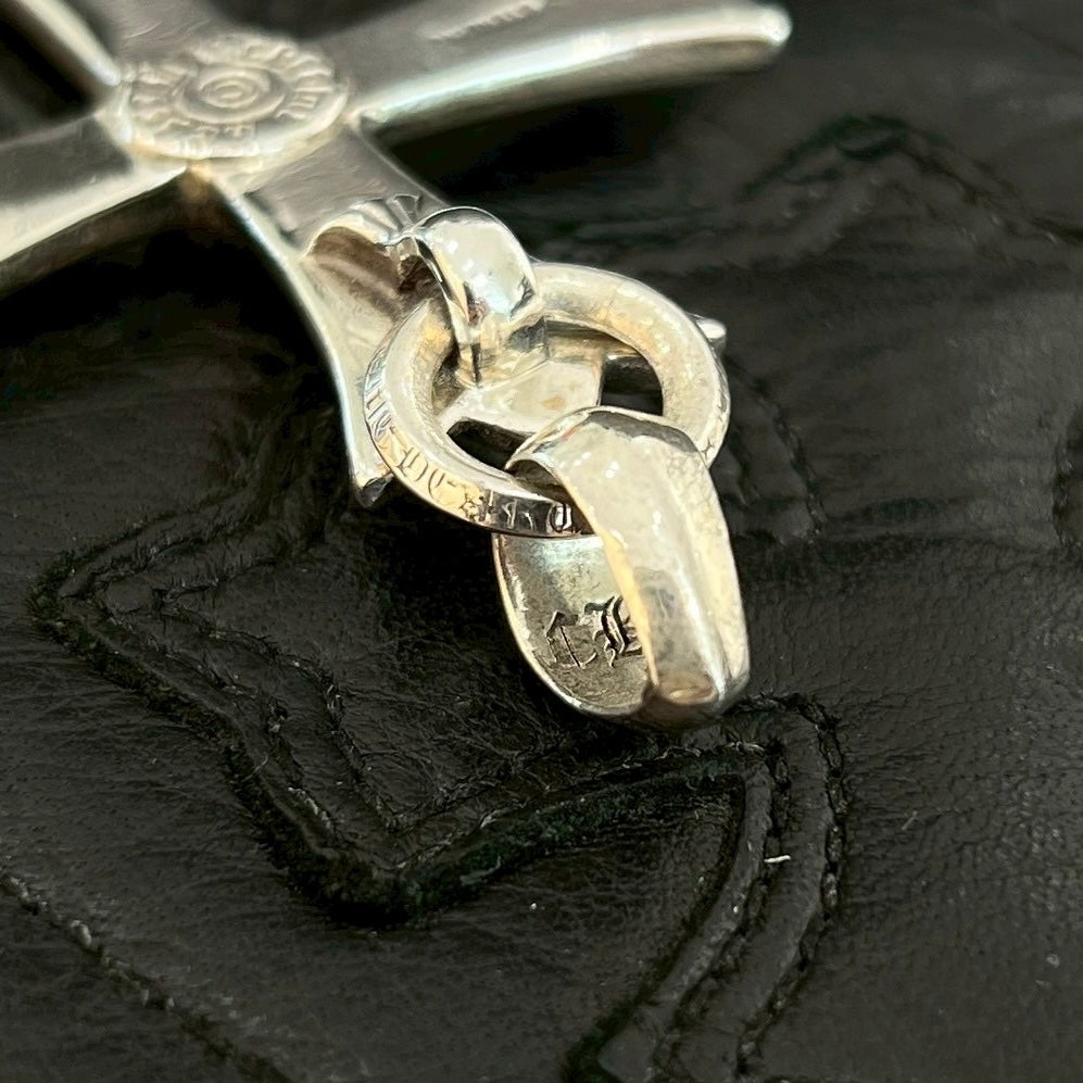 CHROME HEARTS Large Cross With Bail Pendant Top クロムハーツ ラージクロス ウィズ ベイル ペンダントトップ