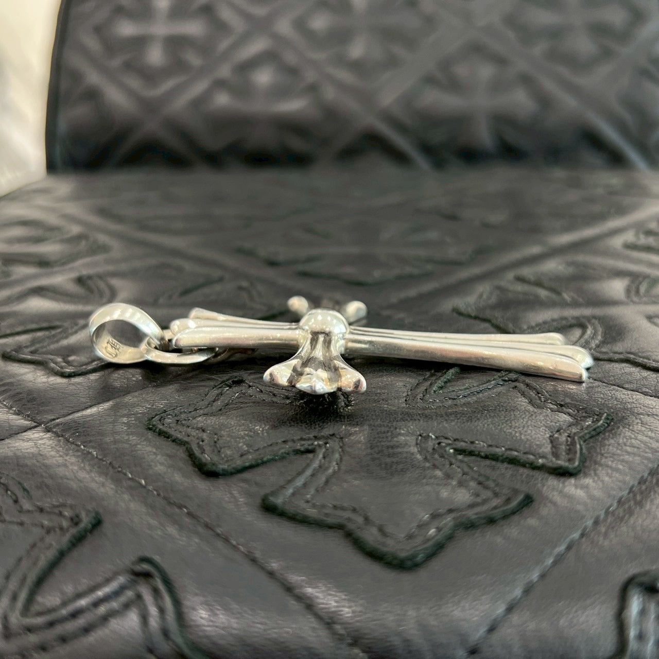 CHROME HEARTS Large Cross With Bail Pendant Top クロムハーツ ラージクロス ウィズ ベイル ペンダントトップ