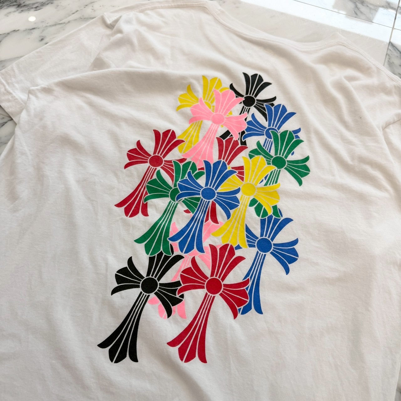 CHROME HEARTS 2021SS MLTCOL CEM CRS Tee Size XL クロムハーツ マルチカラー セメタリークロス Tシャツ サイズXL