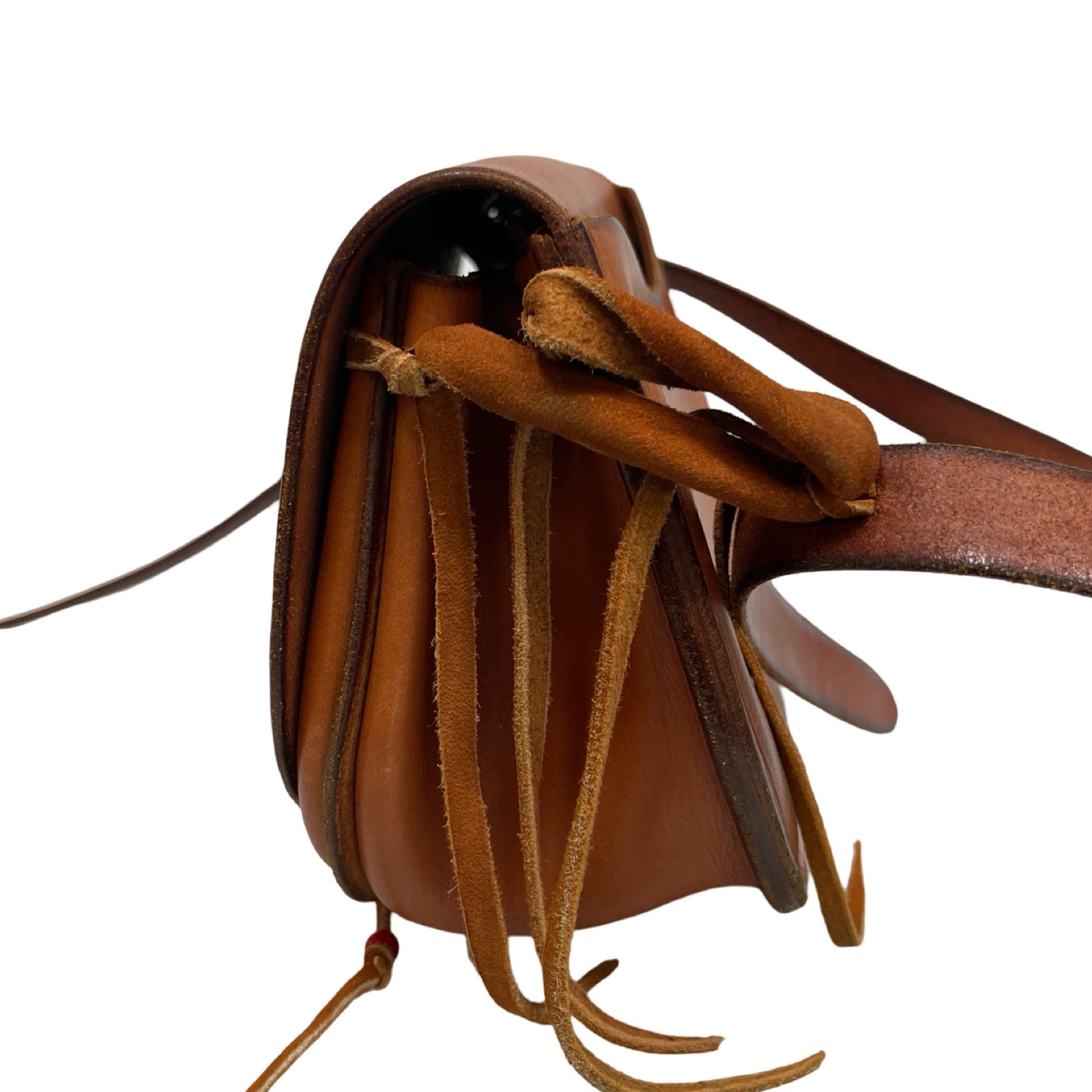 goro's Saddle Leather Bucket Shoulder Bag