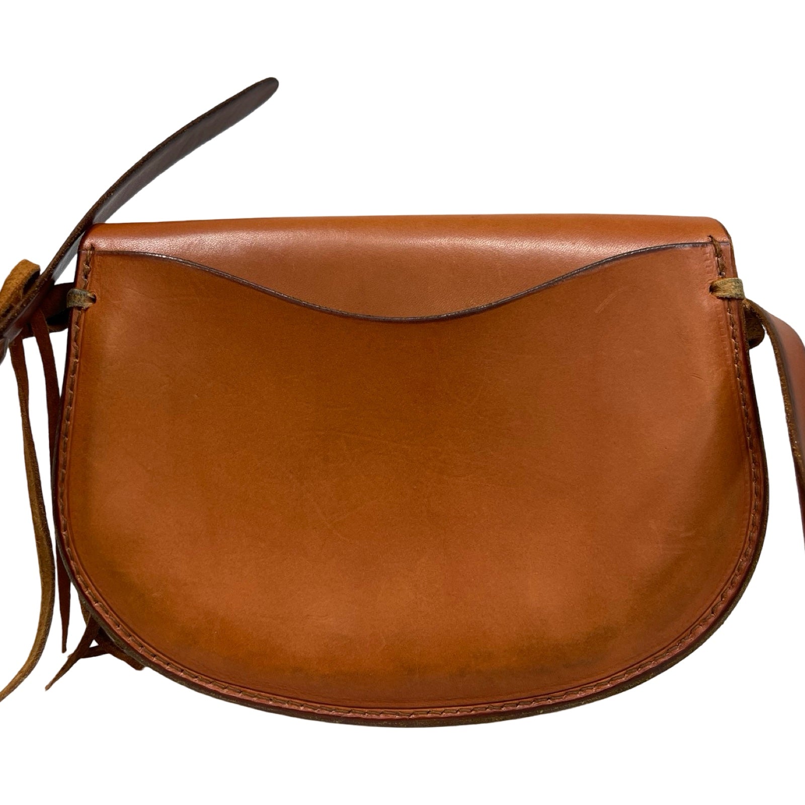 goro's Saddle Leather Bucket Shoulder Bag