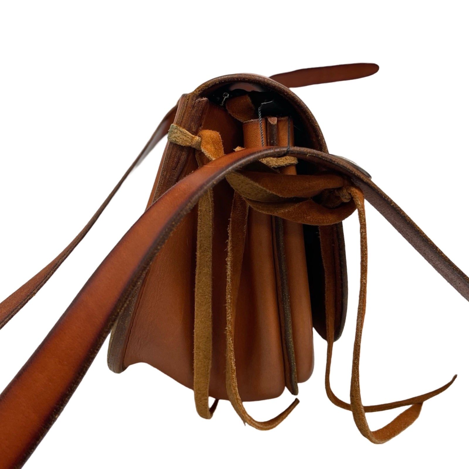 goro's Saddle Leather Bucket Shoulder Bag