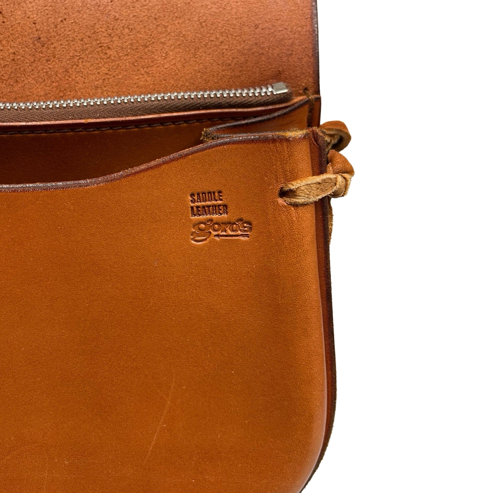 goro's Saddle Leather Bucket Shoulder Bag