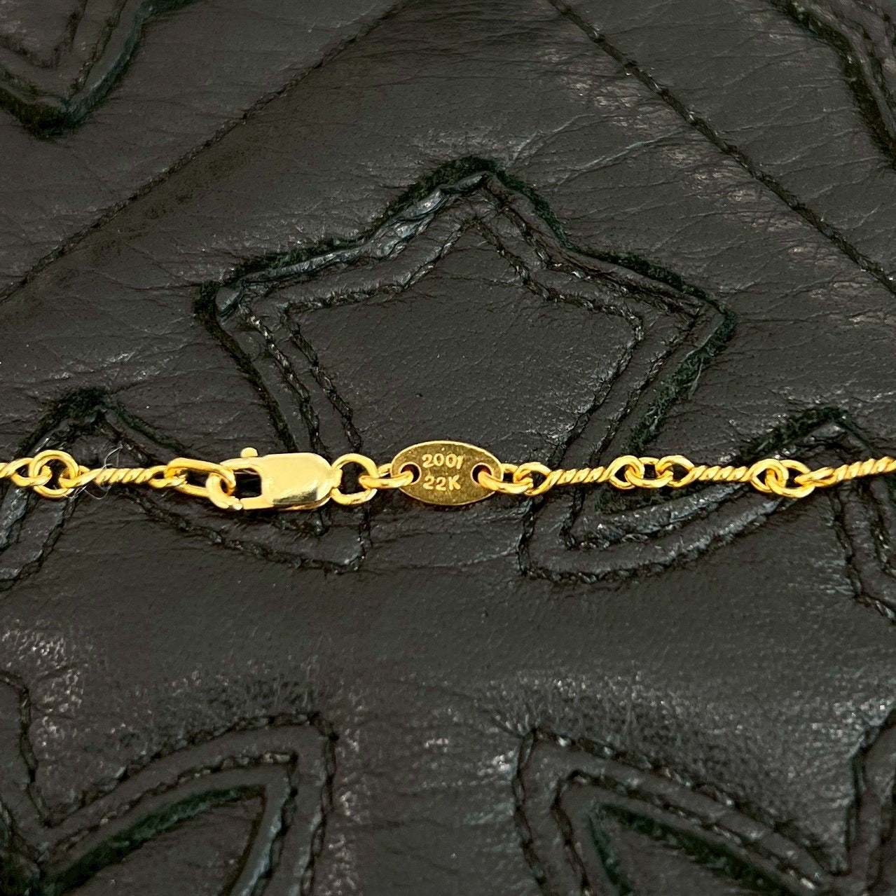 CHROME HEARTS 22K Twist Chain Necklace Size 18 Inch クロムハーツ 22K ツイストチェーン ネックレス サイズ 18インチ