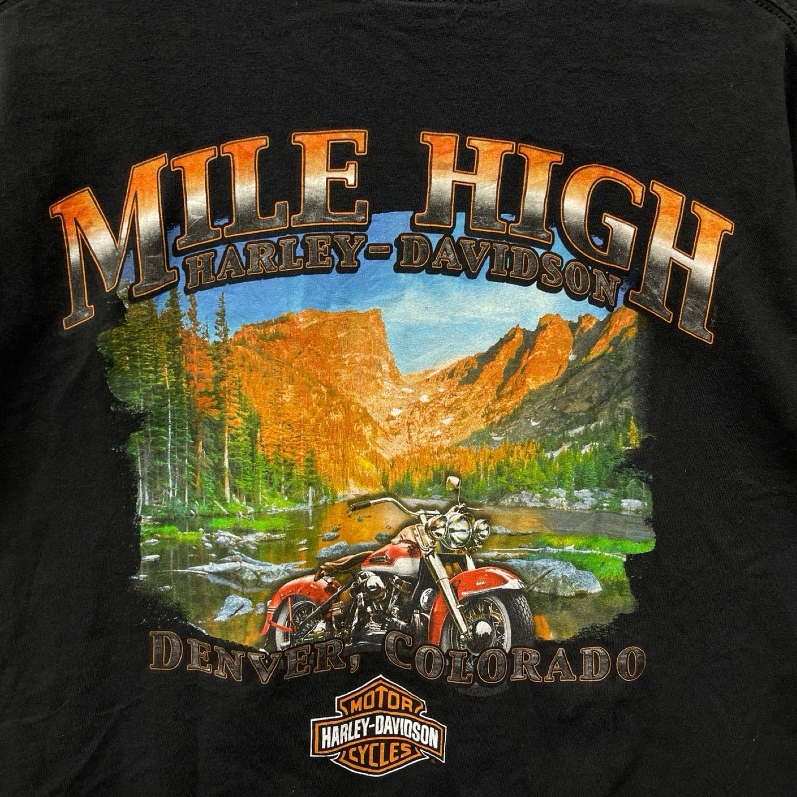 Vintage 00's Harley-Davidson "MILE HIGH" 2013 L/S Tee Size XL