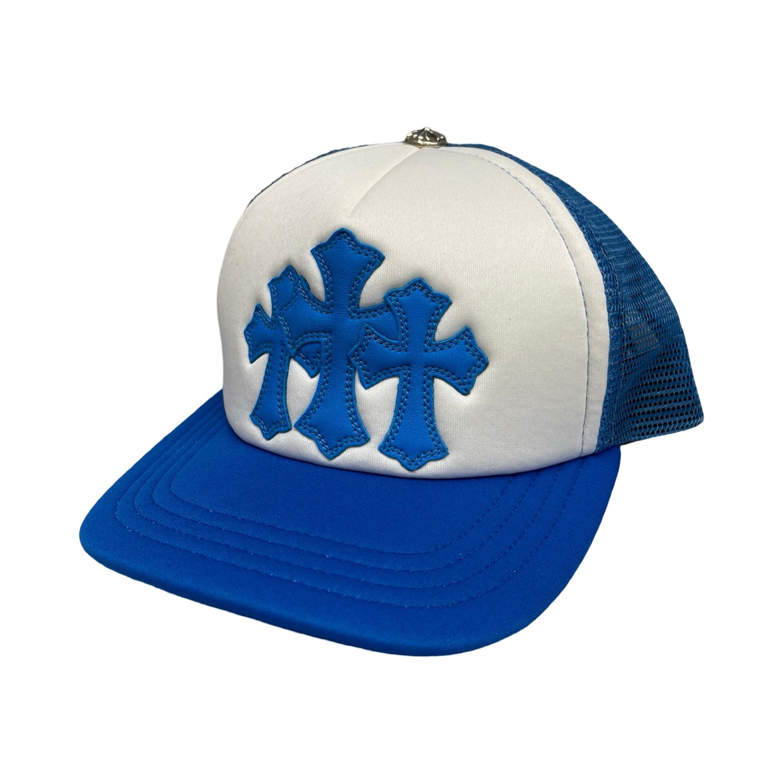 CHROME HEARTS Triple Cross Patch Trucker Cap Size ONE SIZE（53-60）