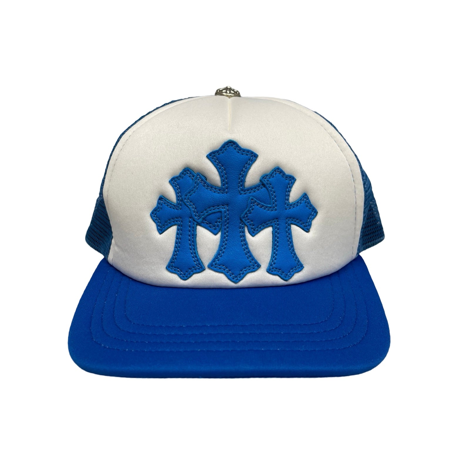 CHROME HEARTS Triple Cross Patch Trucker Cap Size ONE SIZE（53-60）