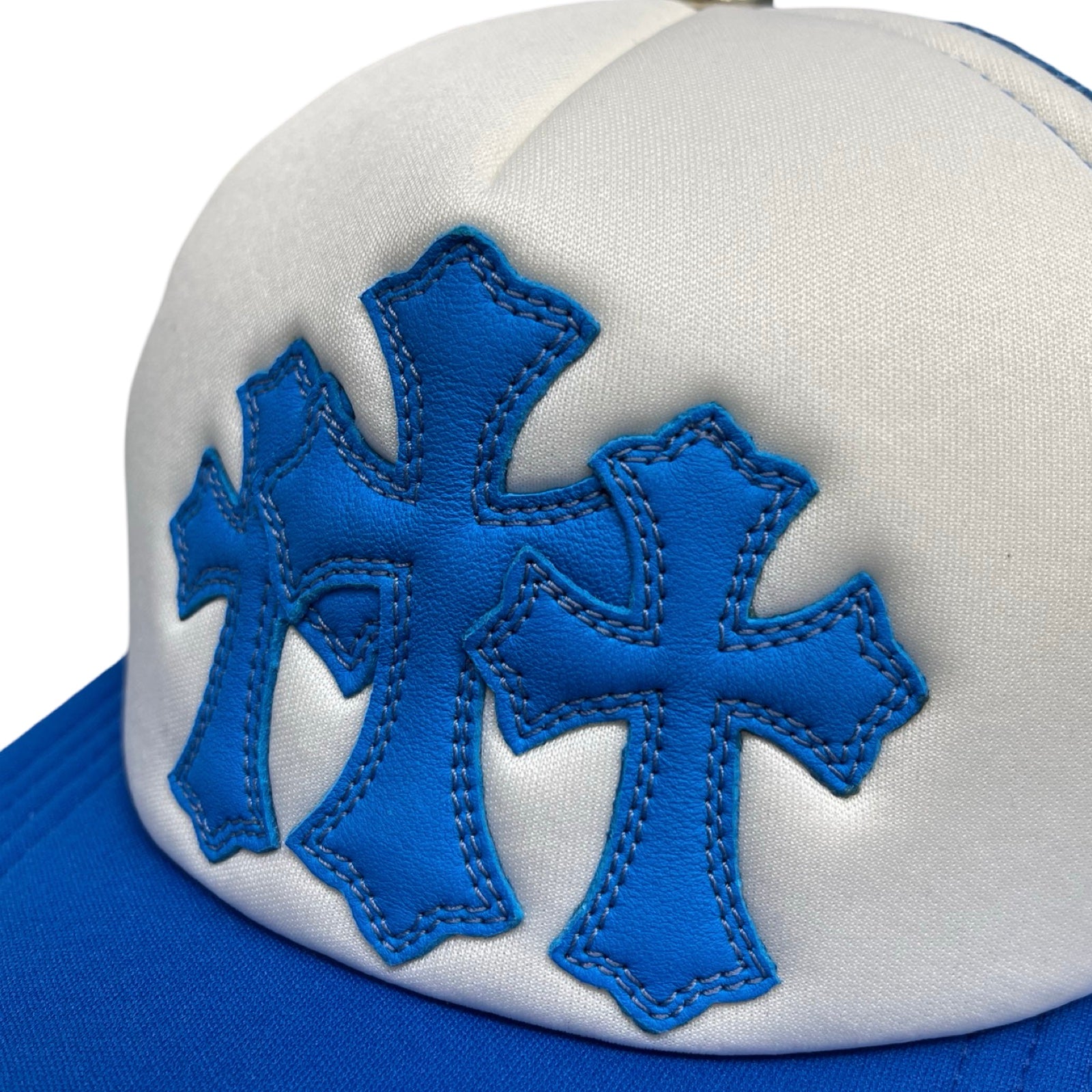 CHROME HEARTS Triple Cross Patch Trucker Cap Size ONE SIZE（53-60）