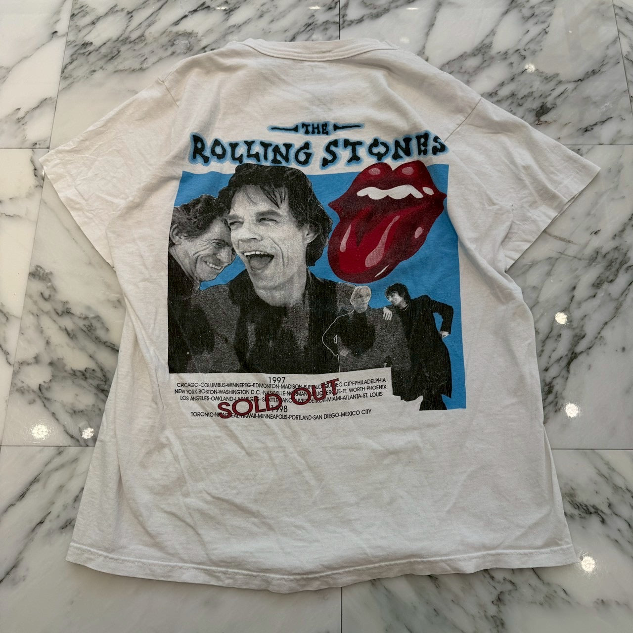 Vintage 90's The Rolling Stones ”Bridges to Babylon Tour 1997-98” FRUIT OF THE LOOM Tee Size L 90's ザ ローリング・ストーンズ ”ブリッジズ・トゥ・バビロン・ツアー 1997-98” フルーツオブザルーム社製 Tシャツ サイズL