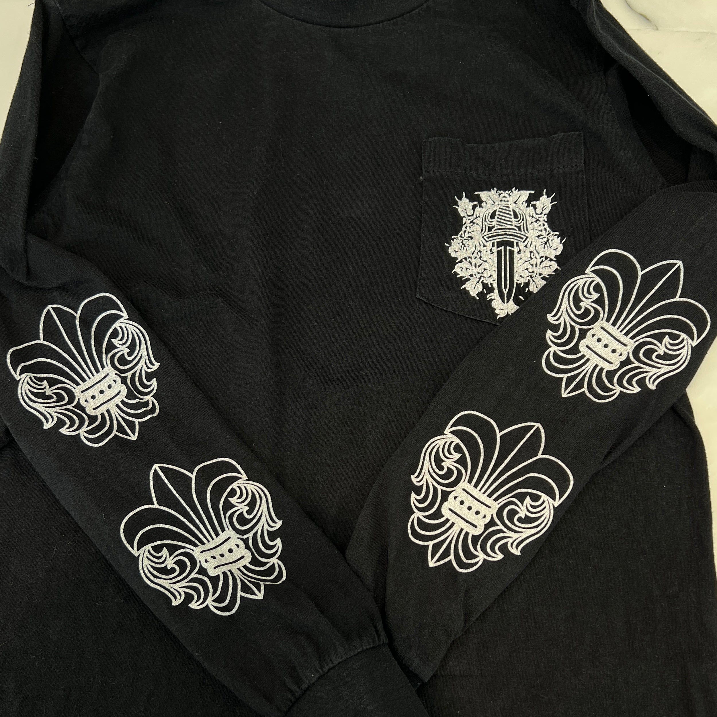 CHROME HEARTS Ultimo Horseshoe Fleur Print Long Sleeve Tee クロムハーツ ウルティモ ホースシュー フルールプリント ロングスリーブTシャツ