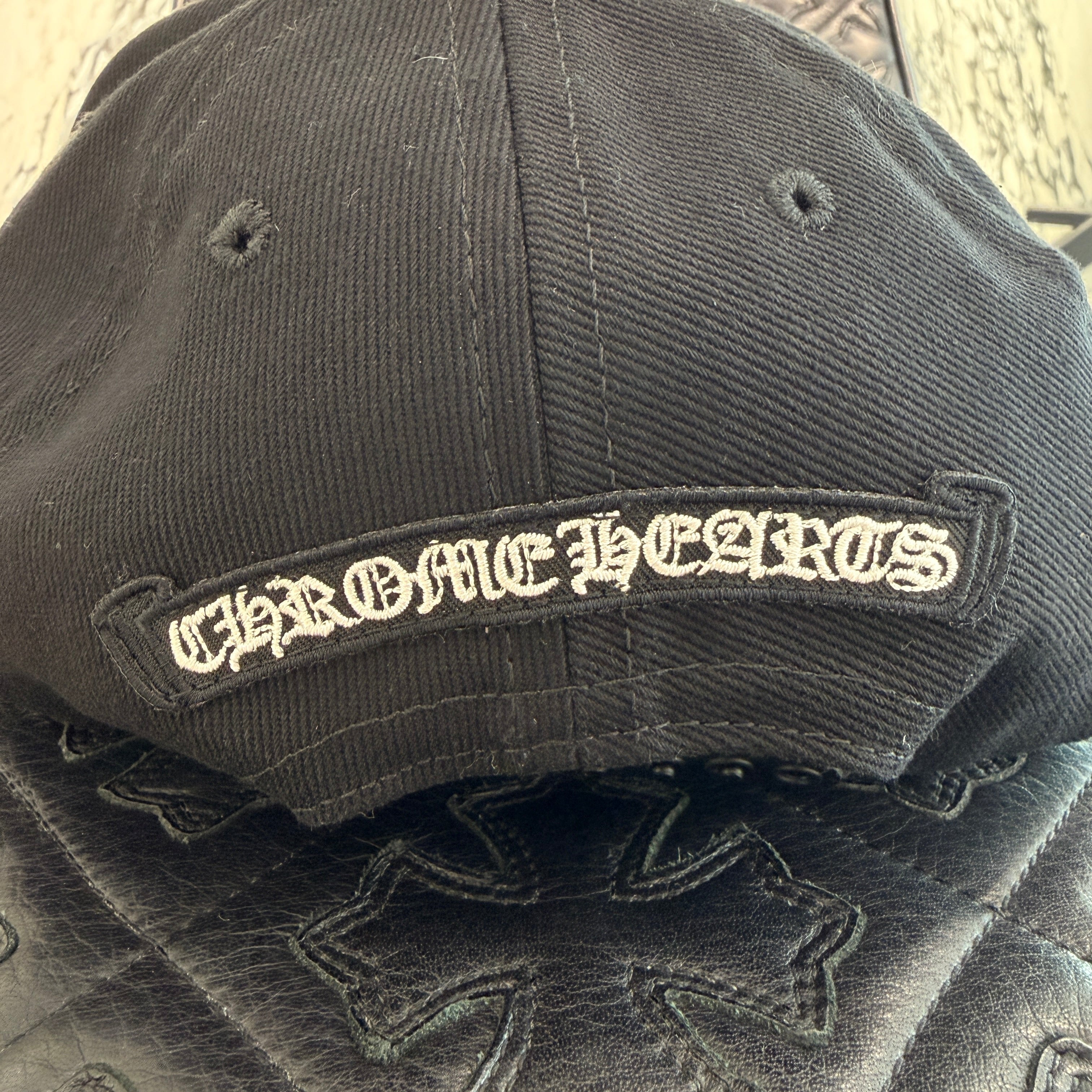 CHROME HEARTS Cross Embroidery Denim Baseball Cap Size ONE SIZE (53-60) クロムハーツ クロス刺繡 デニム ベースボールキャップ サイズONE SIZE (53-60)