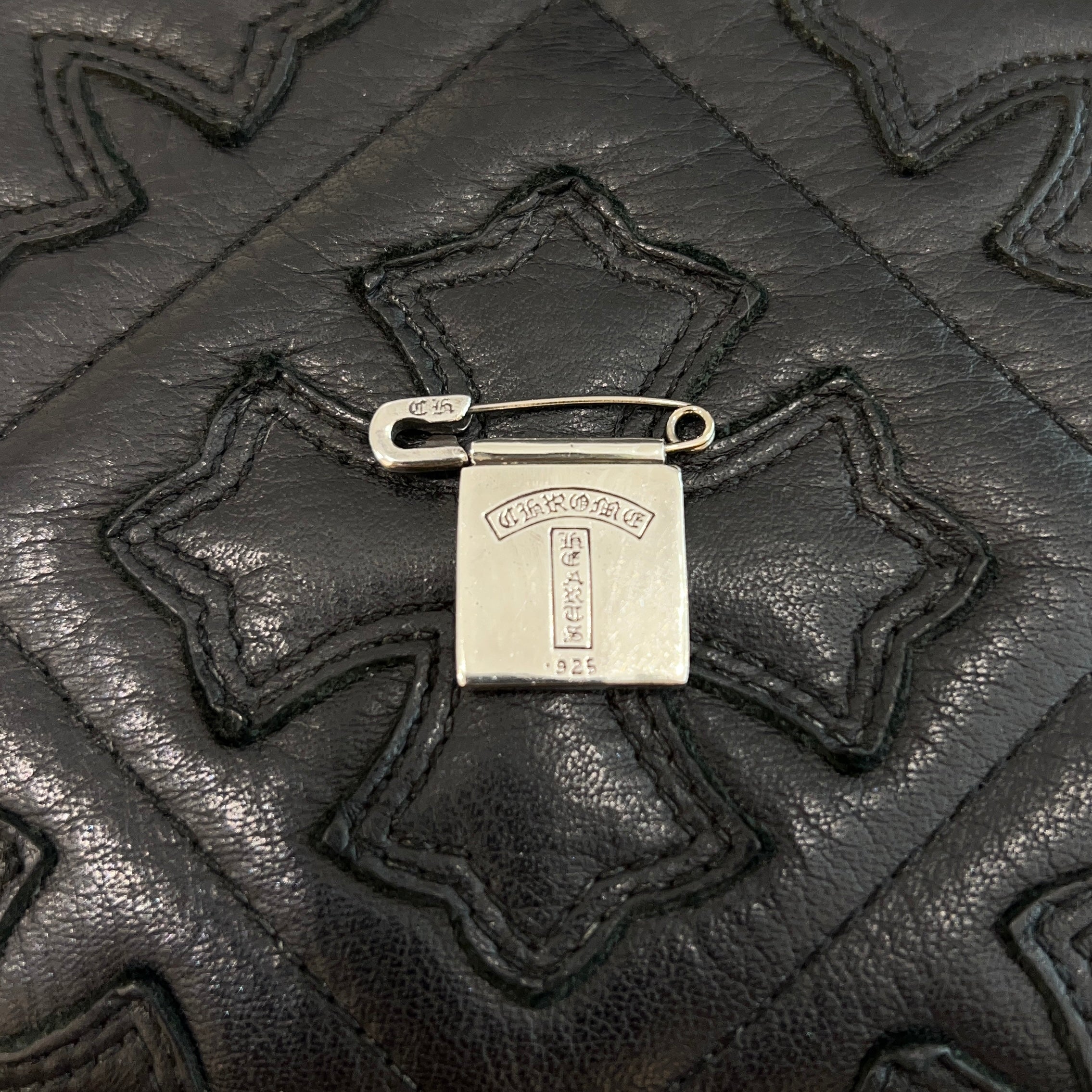 CHROME HEARTS OSAKA Limited Safety Pin Framed Pin Badge クロムハーツ 大阪限定 セーフティーピン フレームド ピンバッジ シルバー925