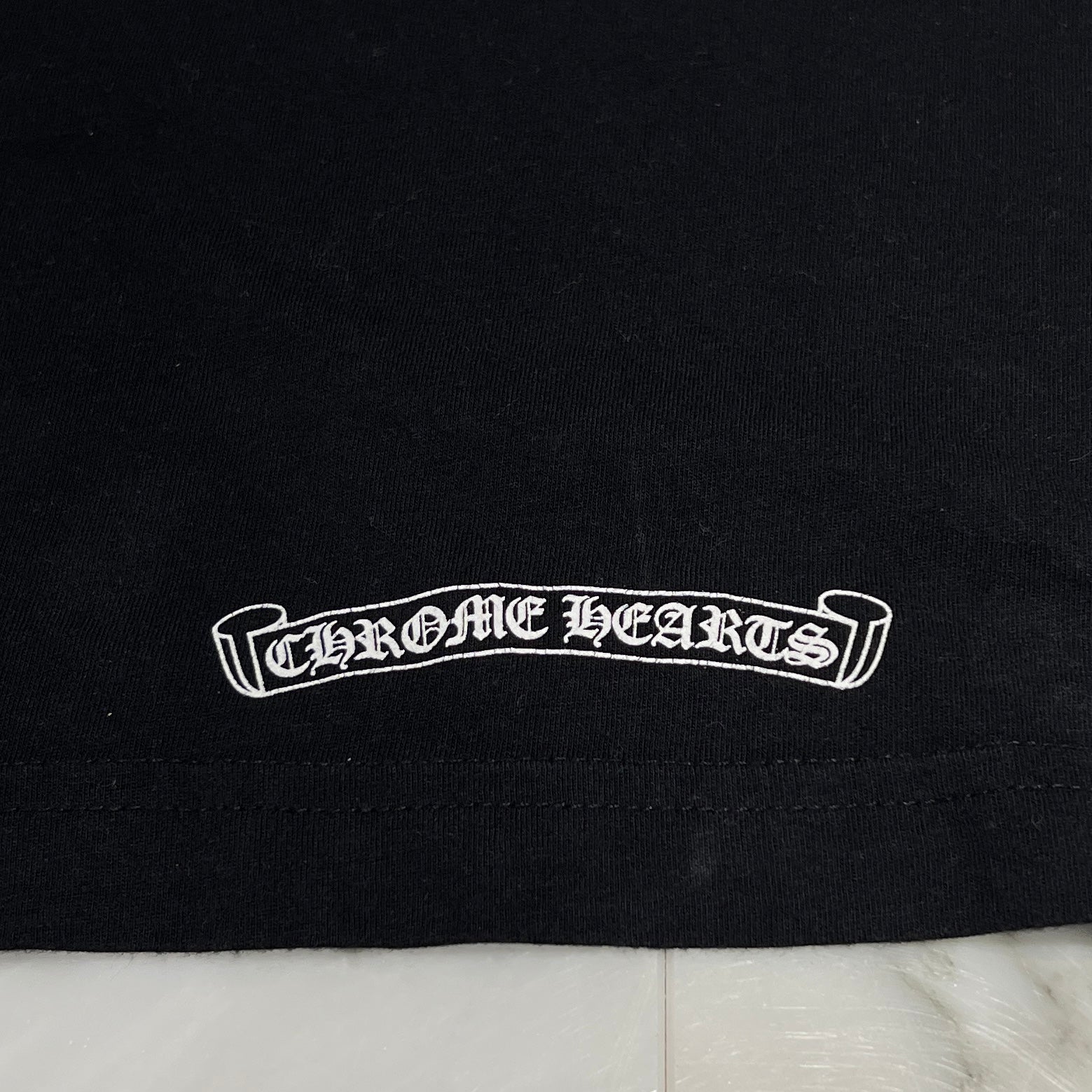 CHROME HEARTS Vertical Logo Long Sleeve Tee Size M クロムハーツ ヴァーティカルロゴ ロングスリーブ Tシャツ サイズM