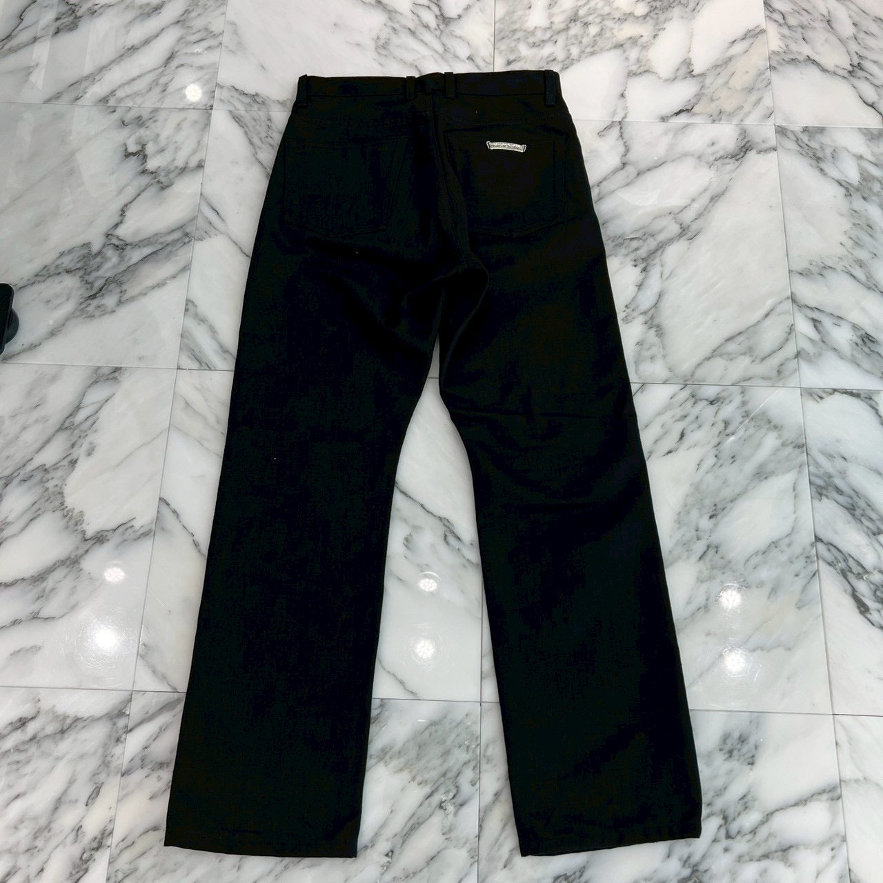 CHROME HEARTS Flare Knee Cross Ball Button Denim Pants Size 31 クロムハーツ フレアニー クロスボールボタン デニムパンツ サイズ31